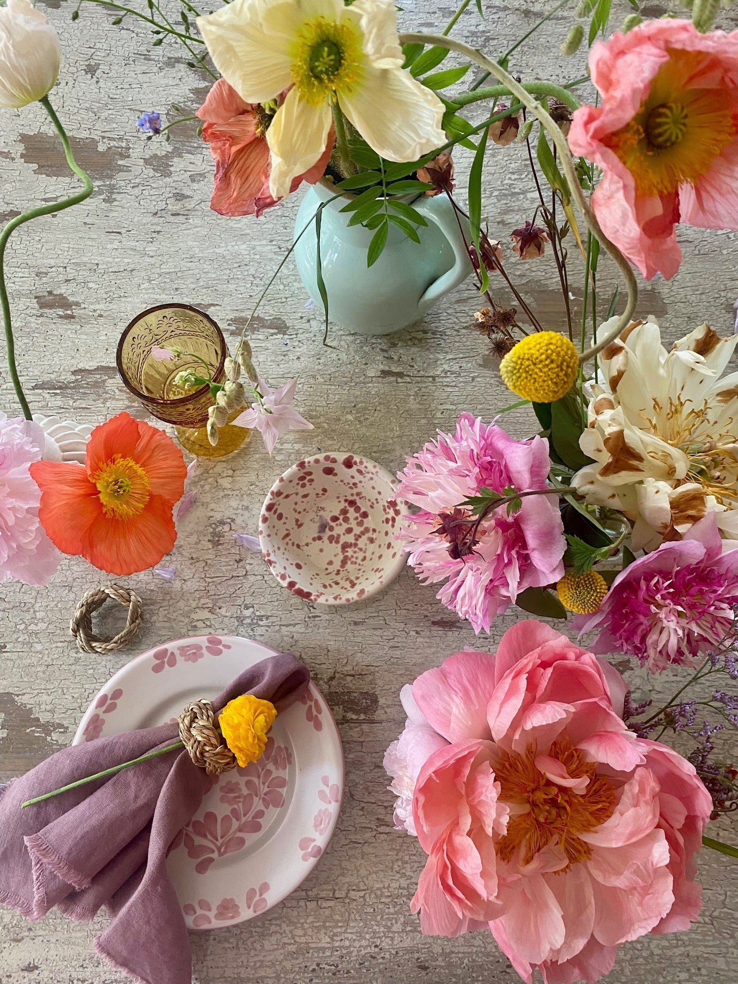 Table styling at Amber and Willow