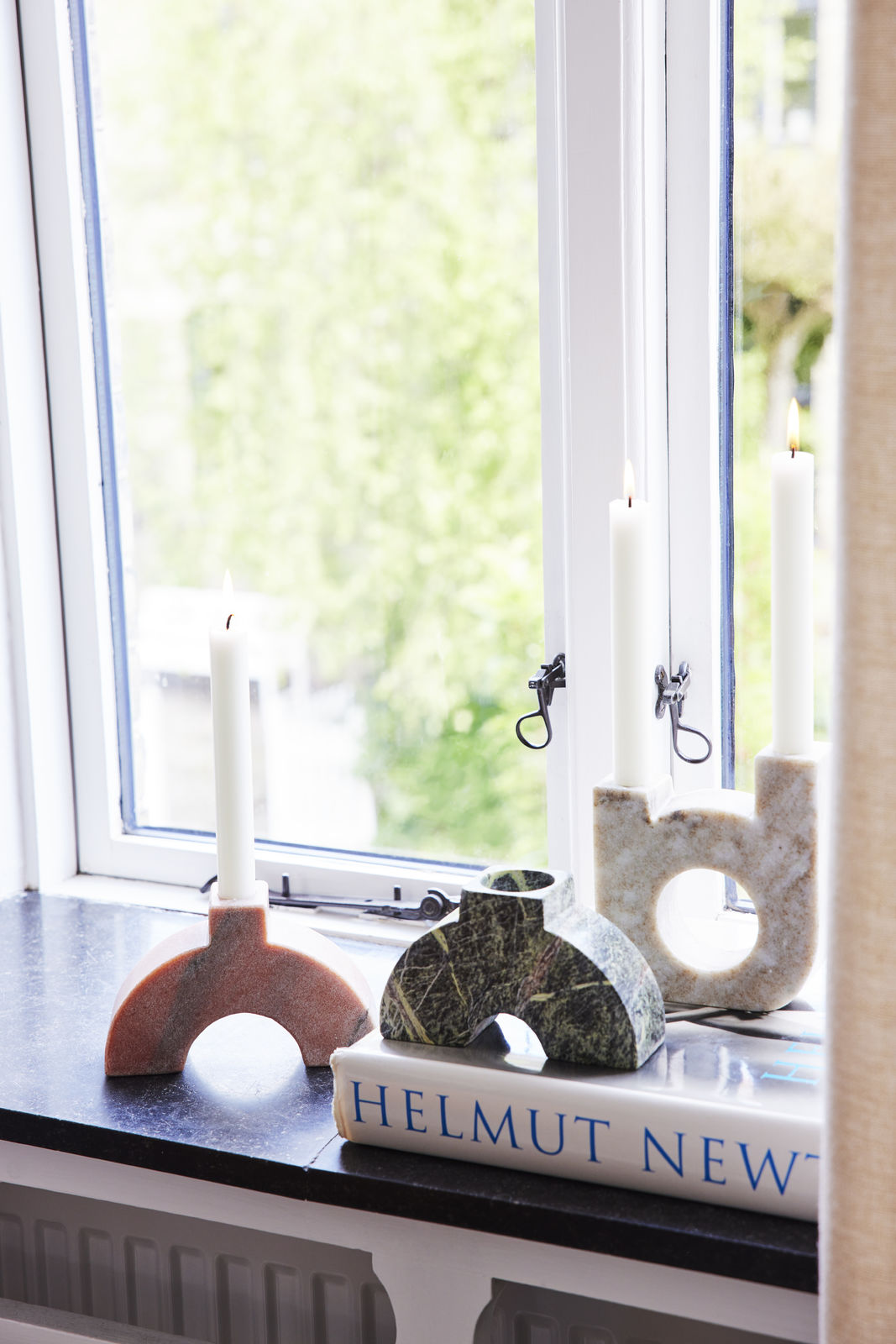 marble arched candle holder