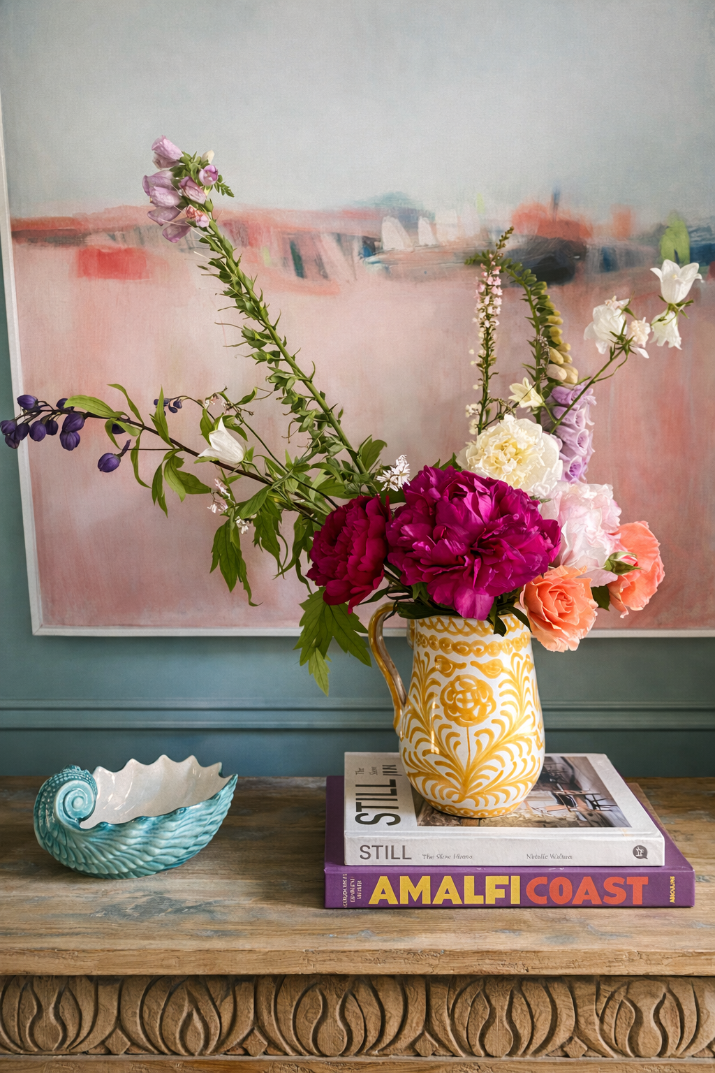 Handmade Spanish Ceramic Pitcher, Sunny Yellow