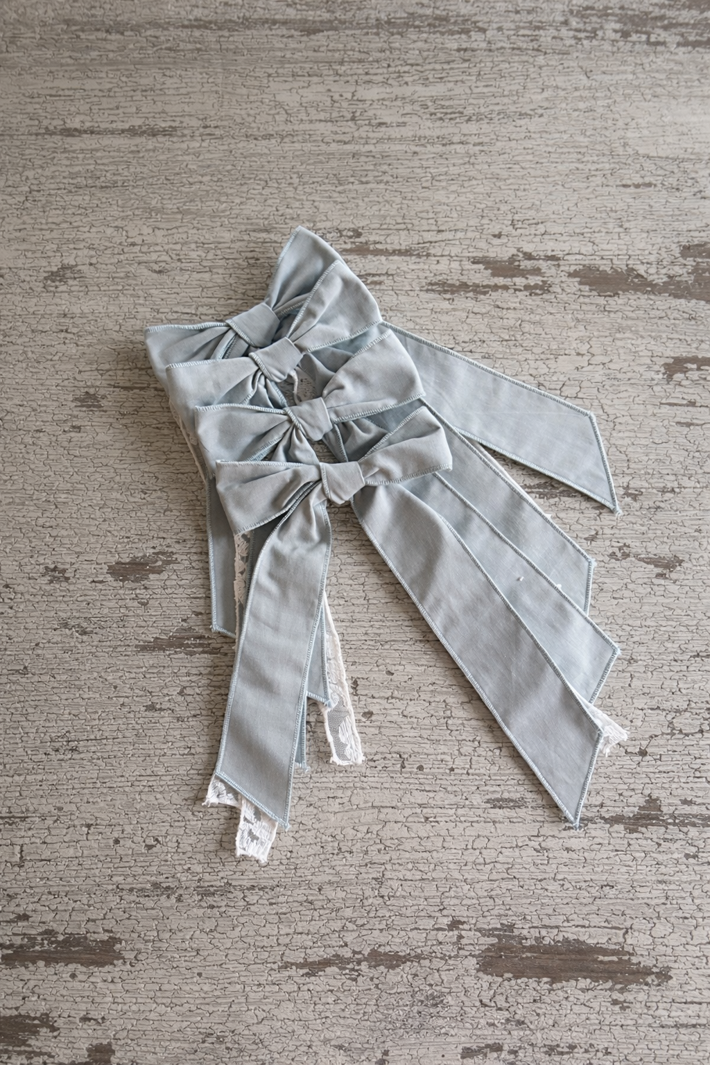 Set of 4 Ice Green Napkin bows