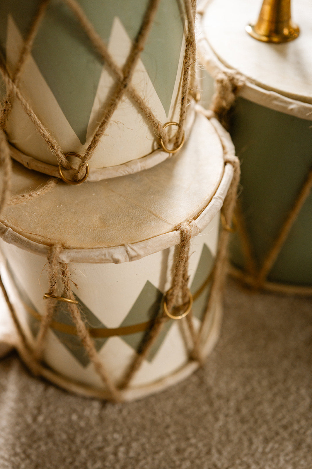 Vintage Drum Decorations