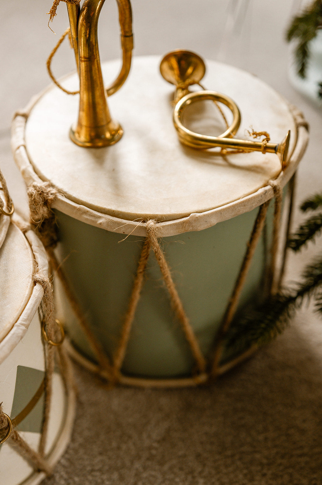 Set of 3 Vintage Brass Trumpets