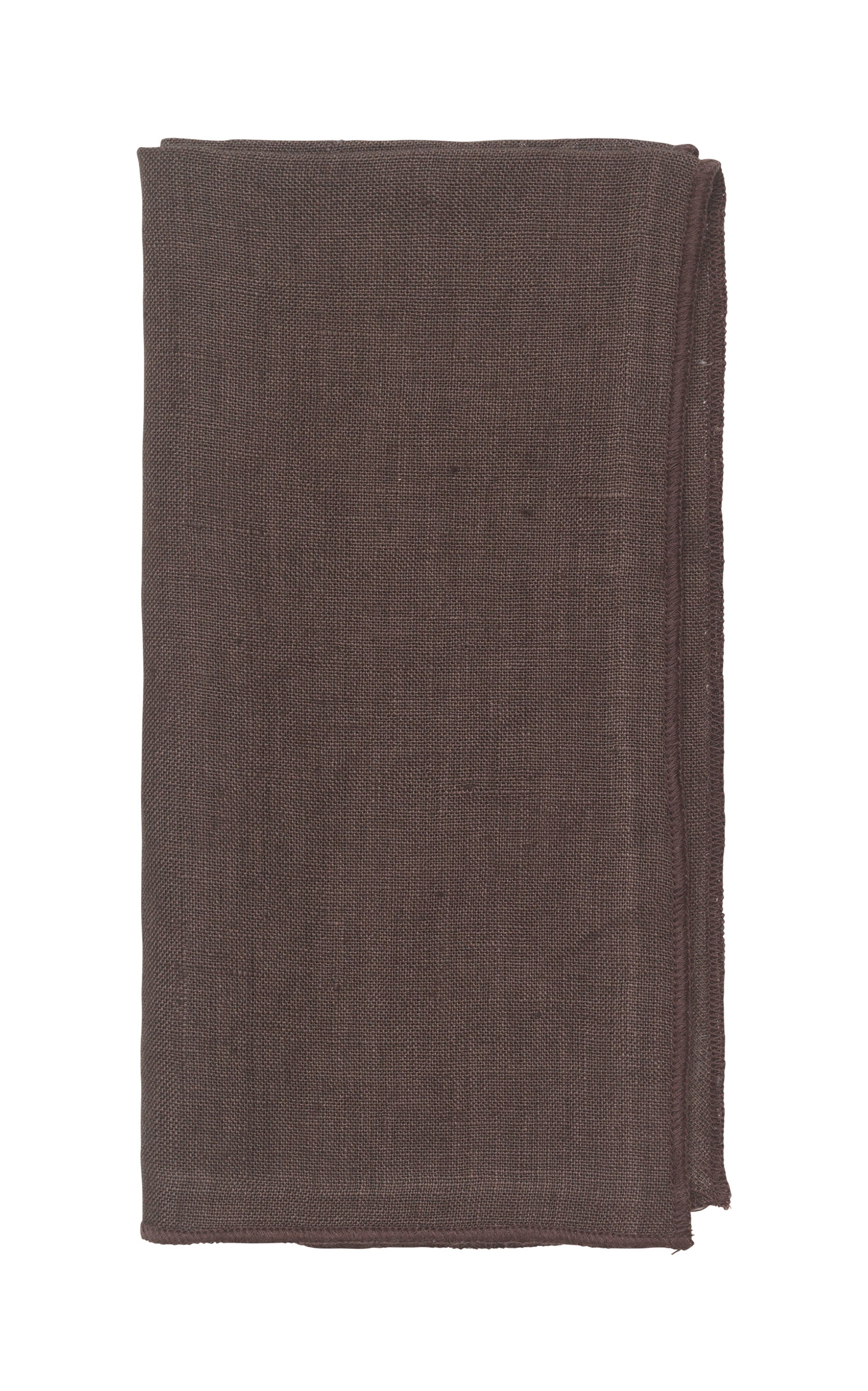 Pair of Chocolate Brown Linen Napkins