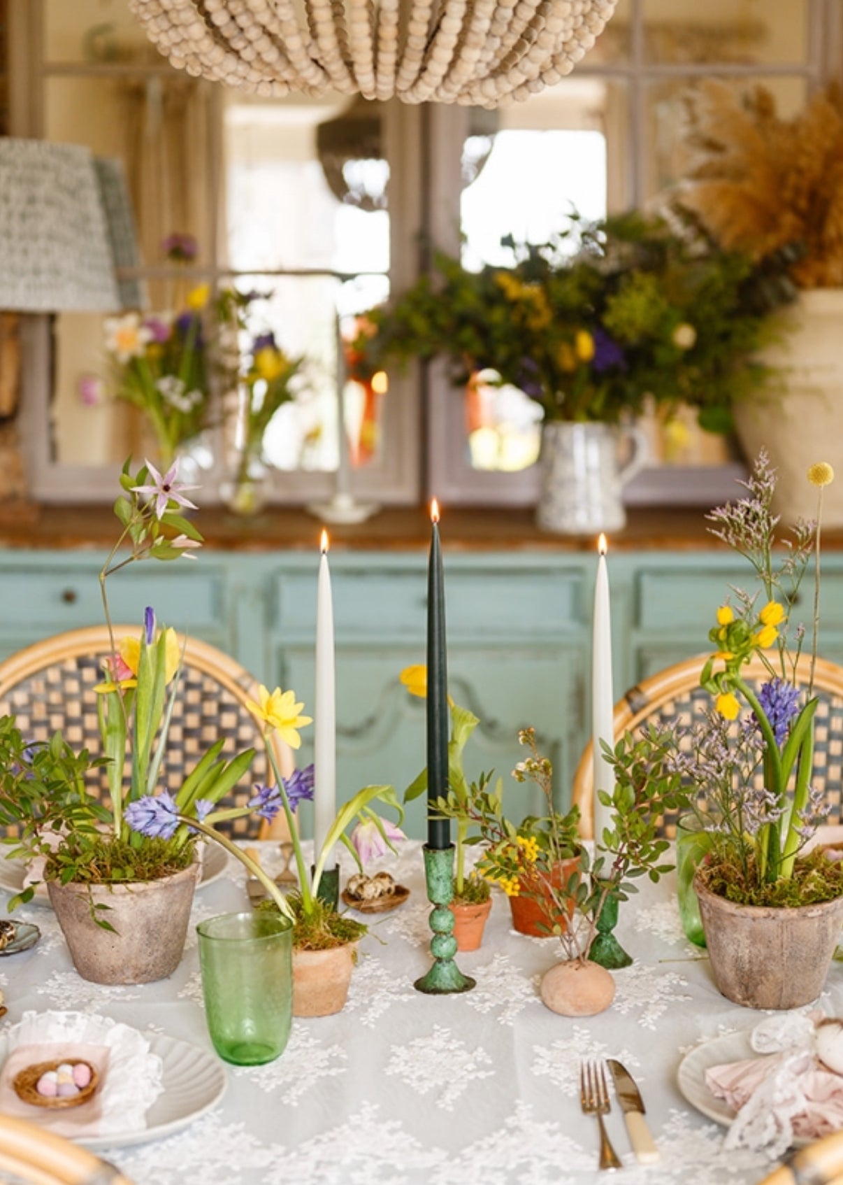Verdigris Candle Holders