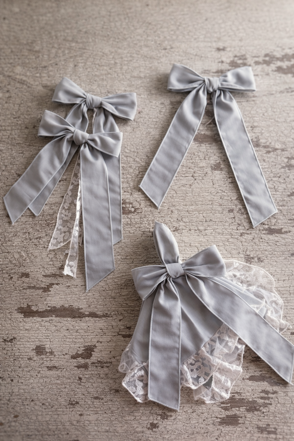 Set of 4 Ice Green Napkin bows - Amber + Willow