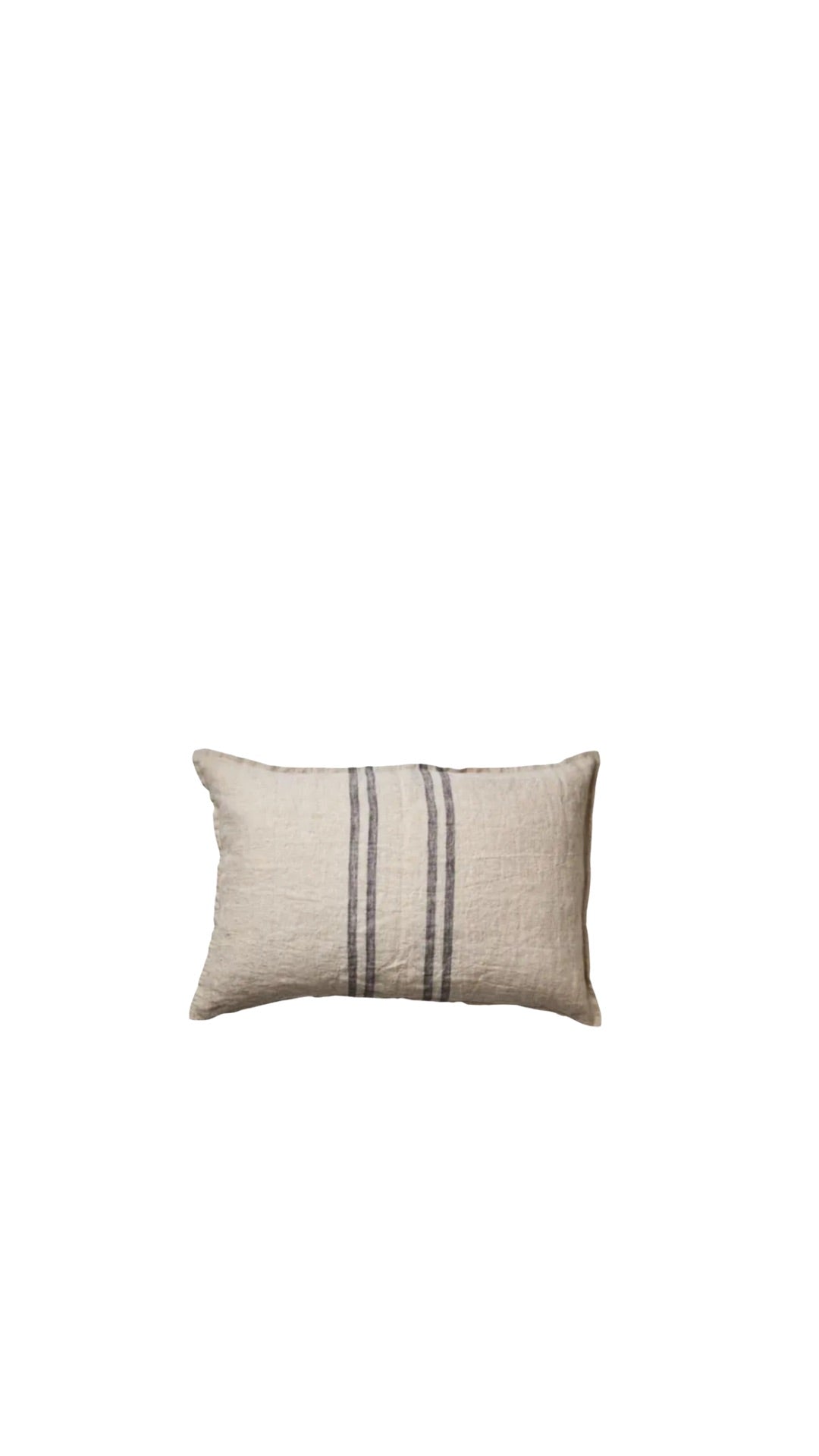 Natural Linen Stripe Cushion Cover