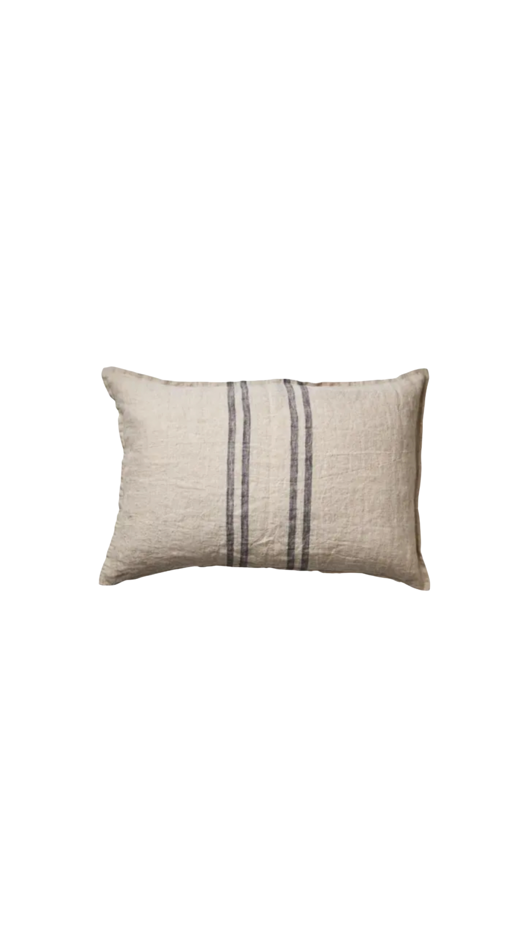 Natural Linen Stripe Cushion Cover