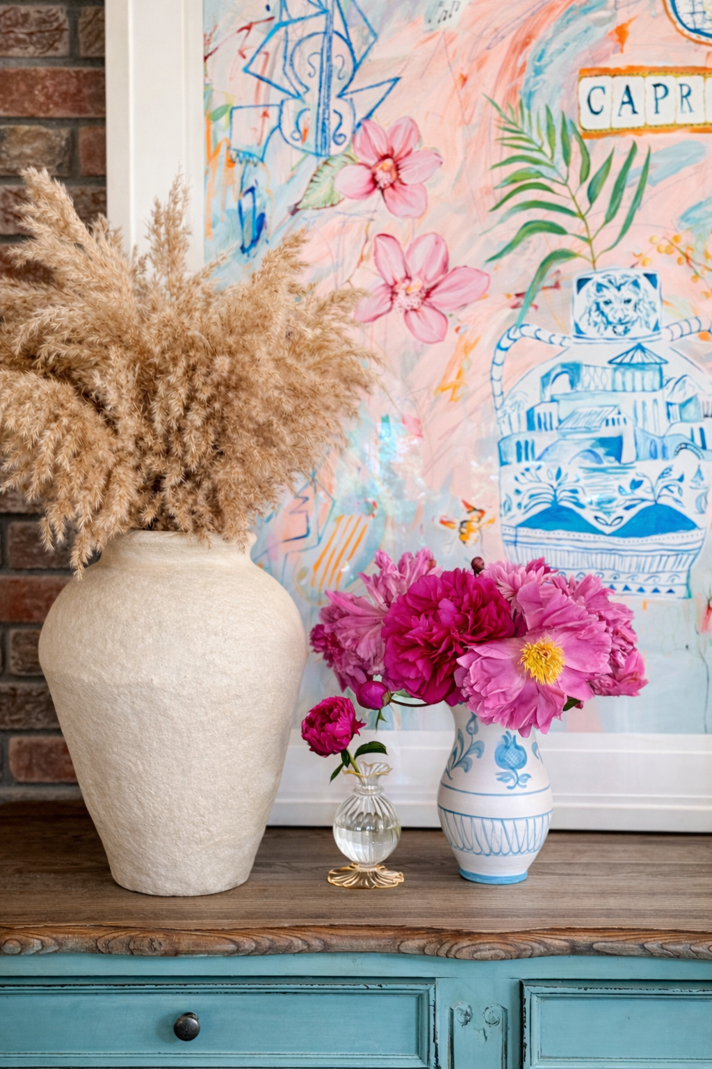 papier-mâché vessel, large