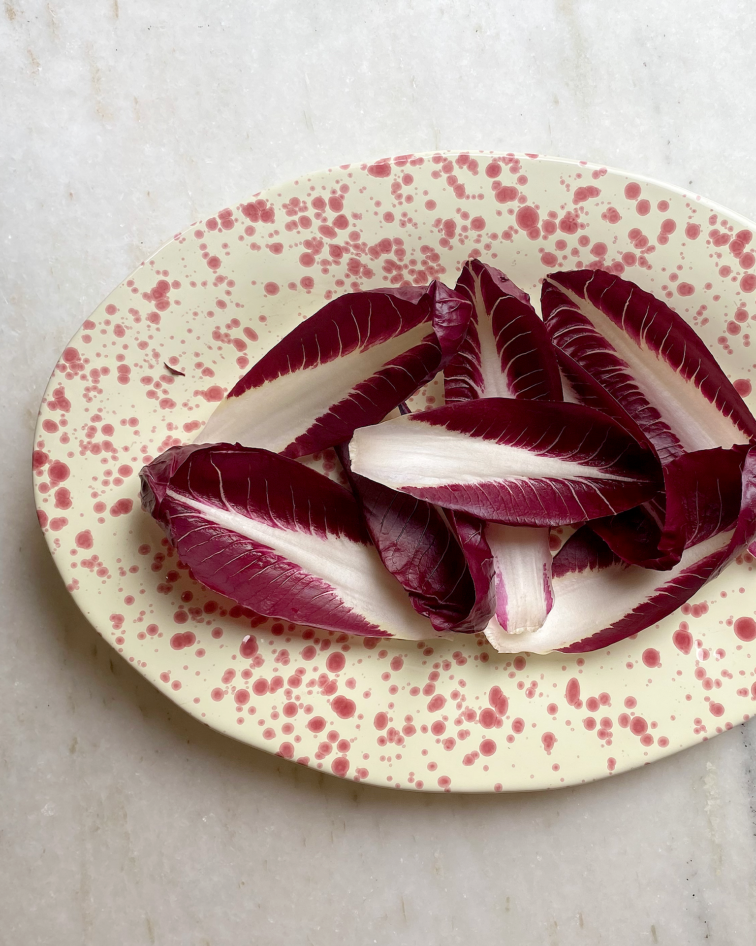 Italian Ceramic Splatterware Serving Platter - Amber + Willow