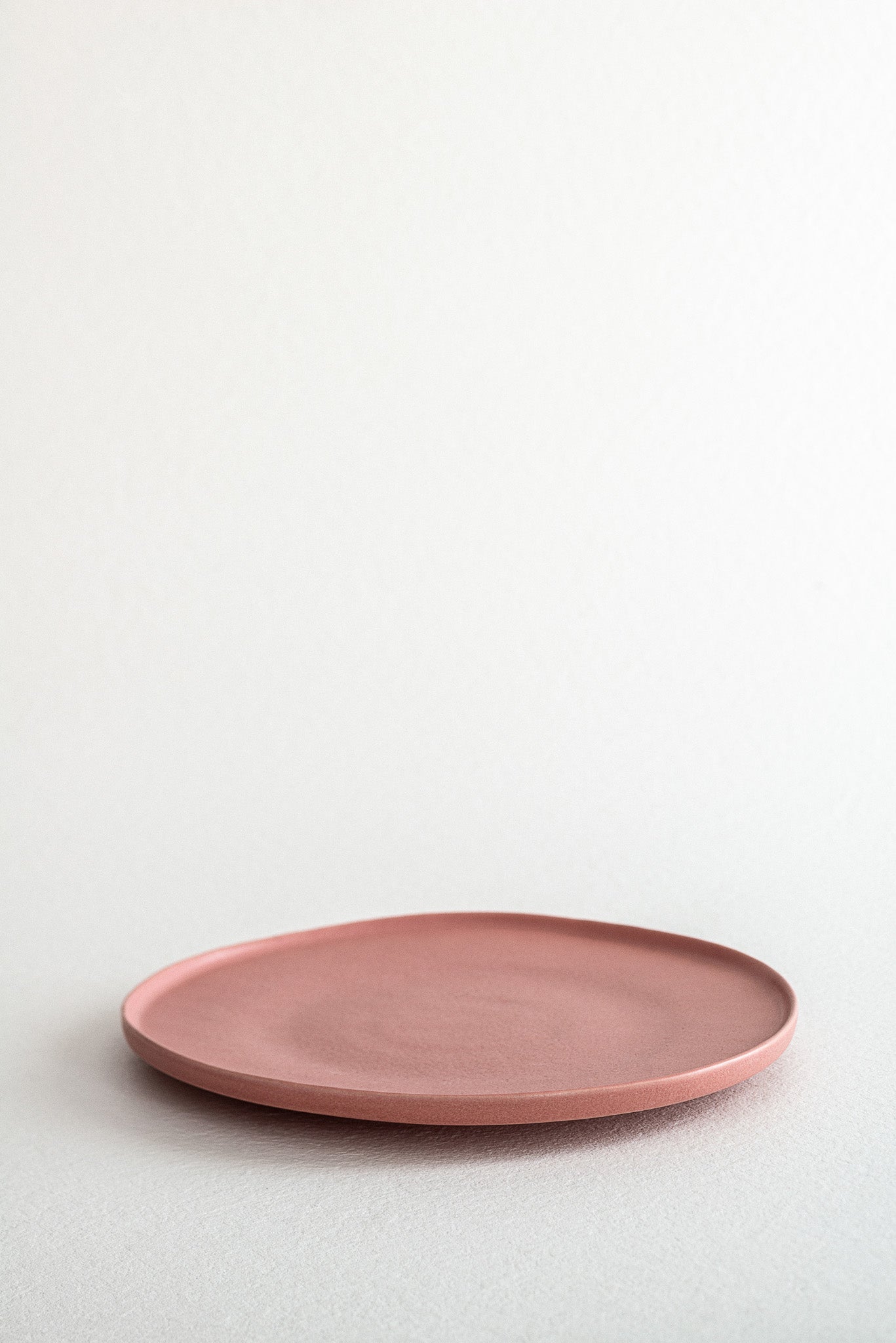 Dusky Pink Stoneware Dinner Plate