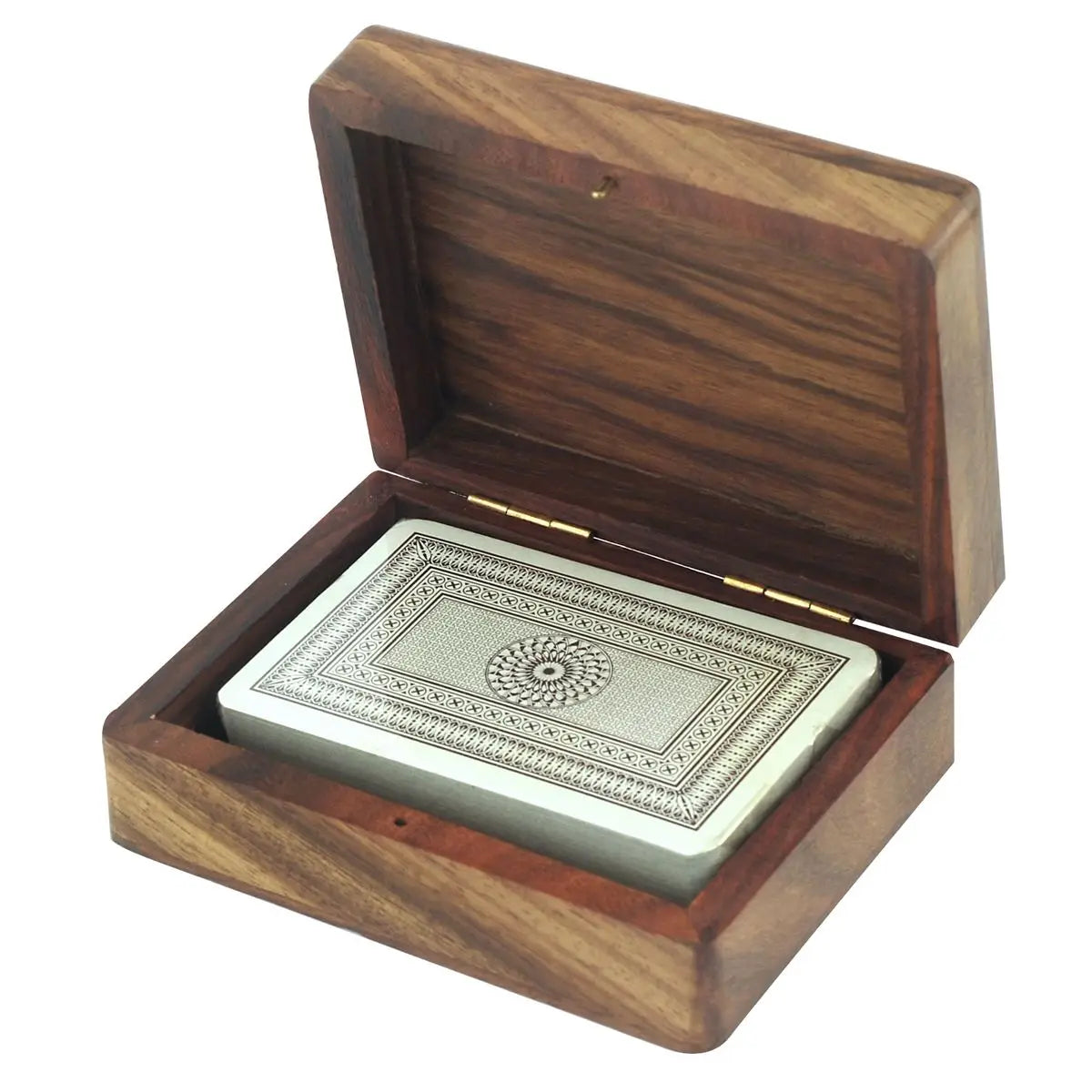 Playing Cards in Wooden Box