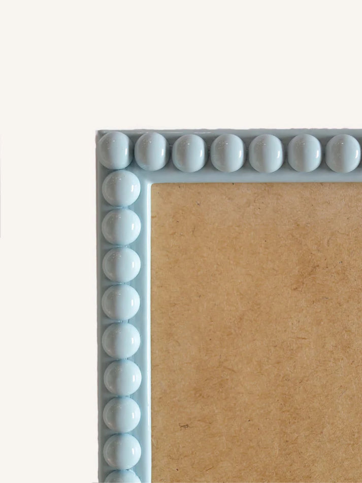 Powder Blue Lacquer Bobbin Frame, 6" x 8"