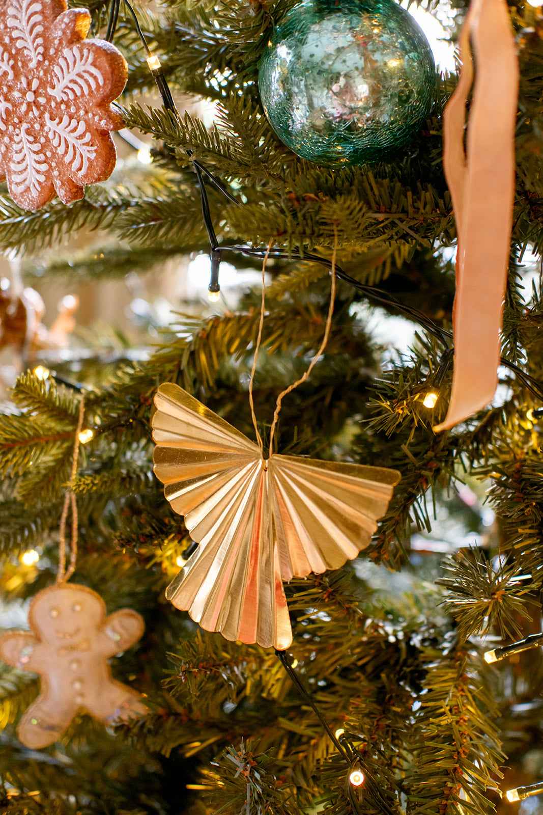 Brass Angel Christmas Tree Decoration