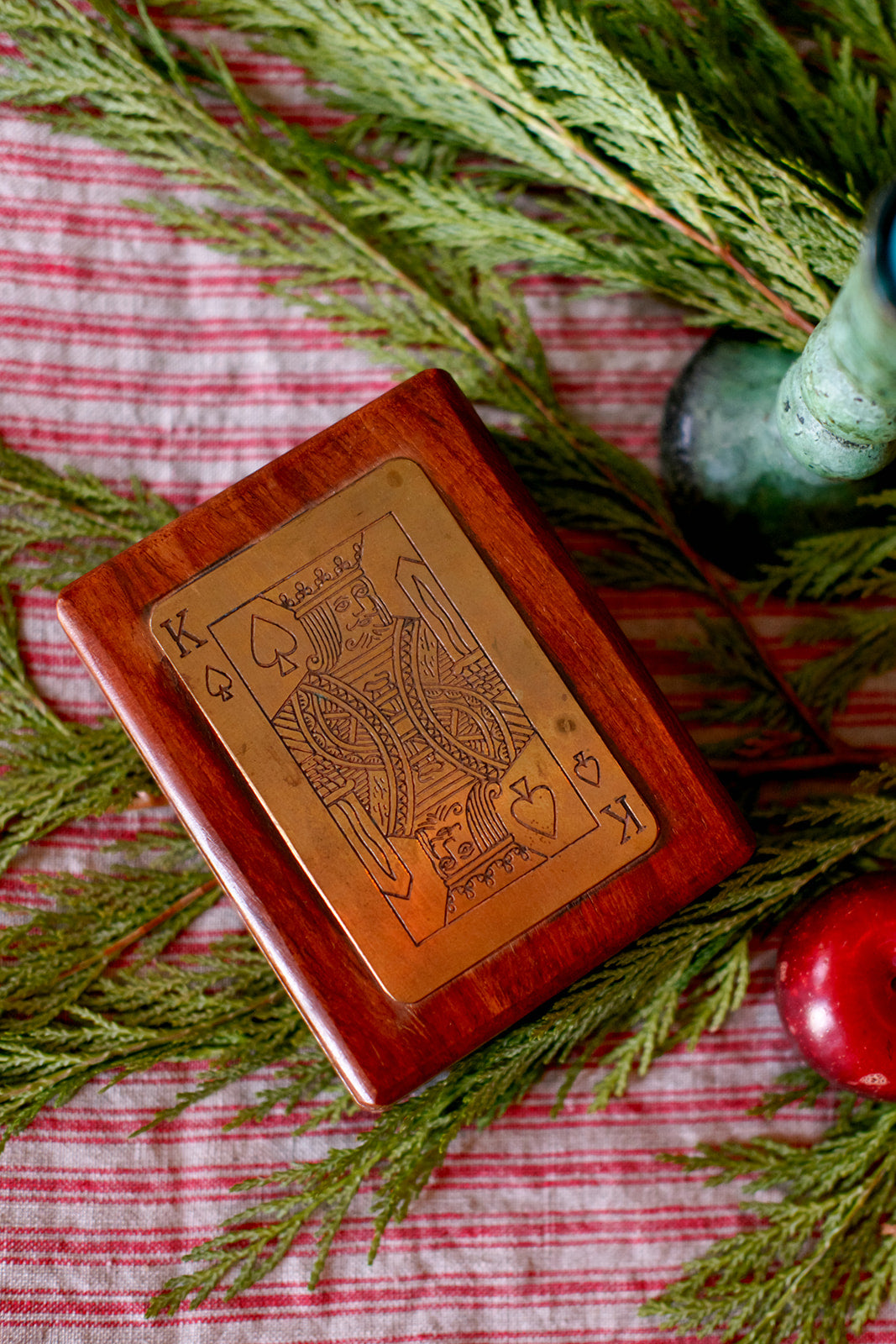 Playing Cards in Wooden Box