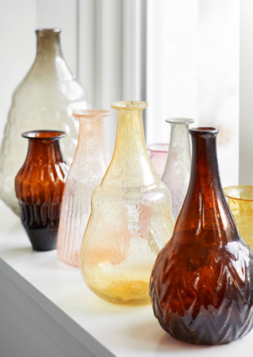 Amber Glass Vase