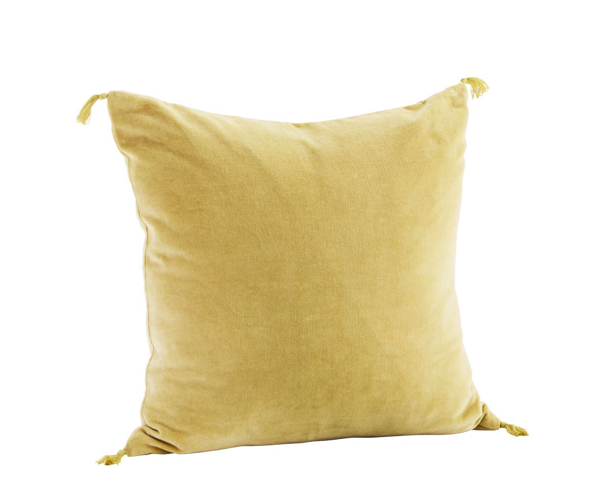 Chartreuse Velvet Cushion Cover