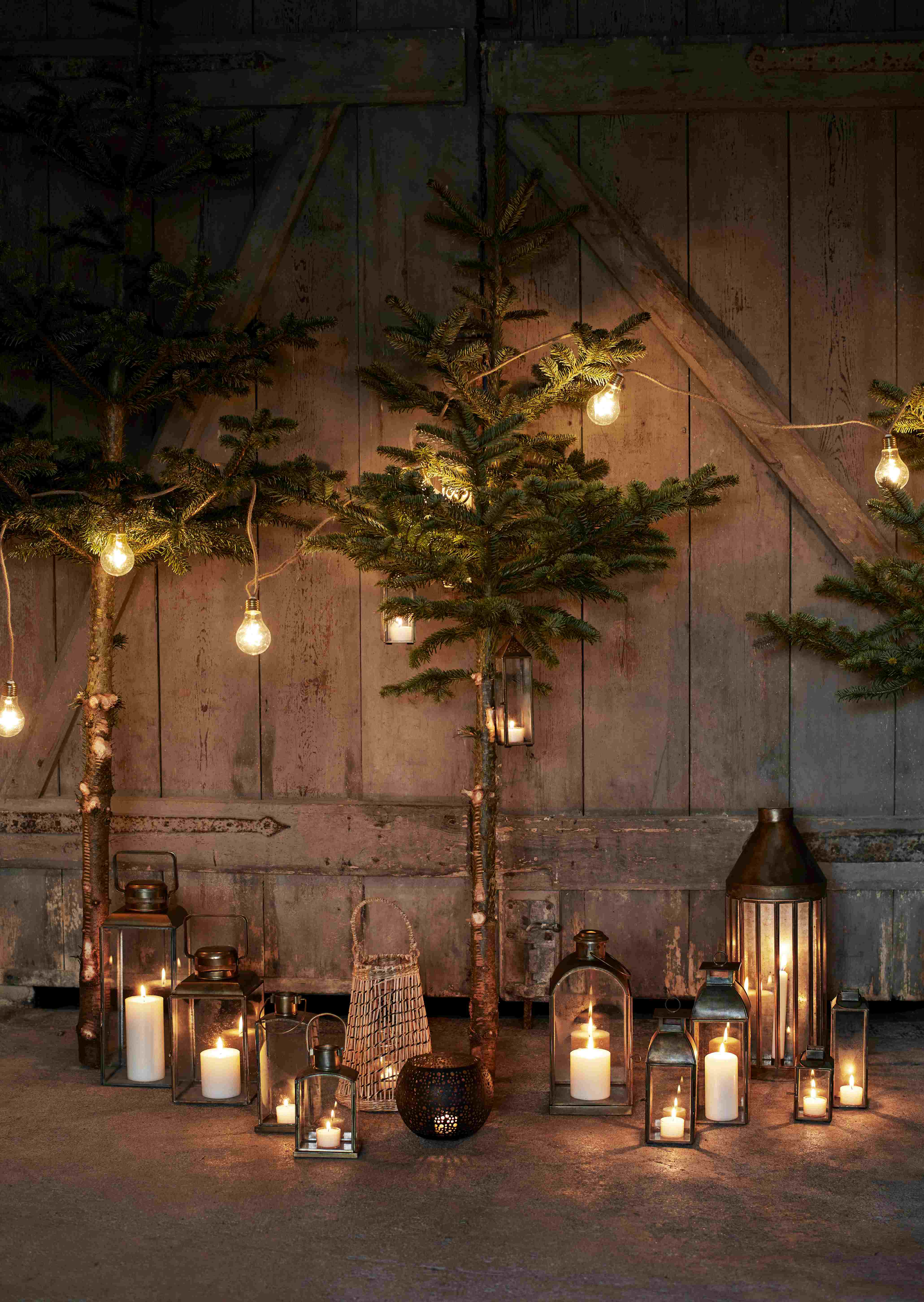 Antique Brass Lantern - Amber + Willow
