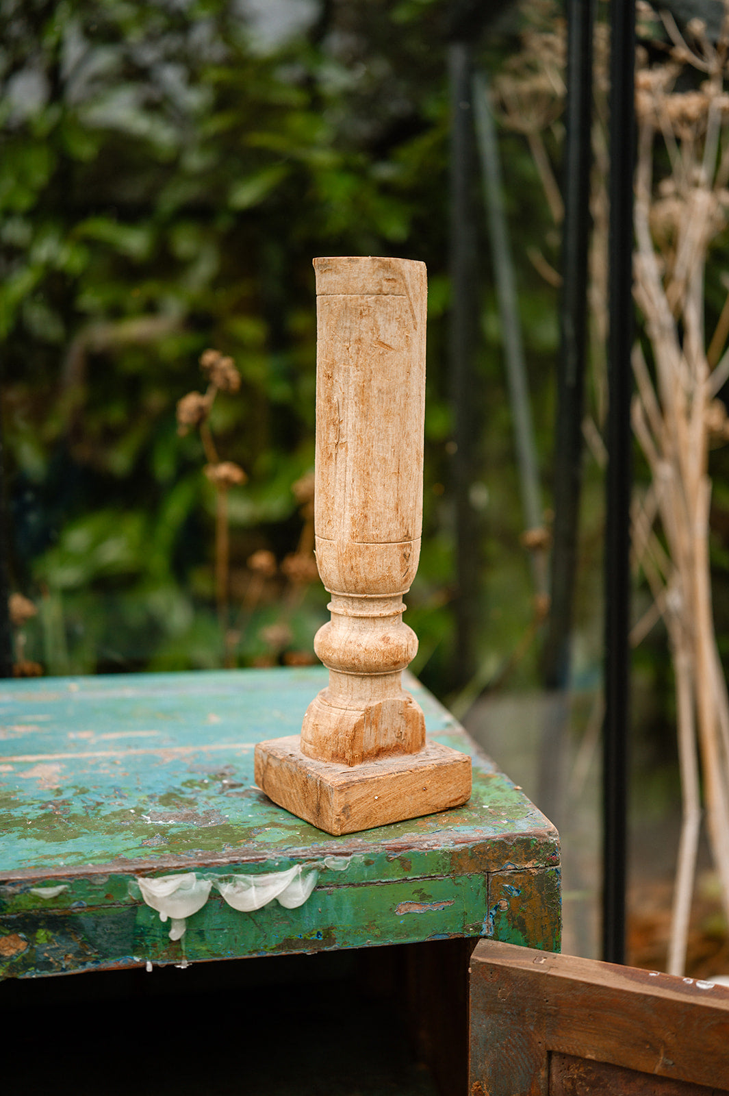 Reclaimed Wood Candlesticks - Amber + Willow