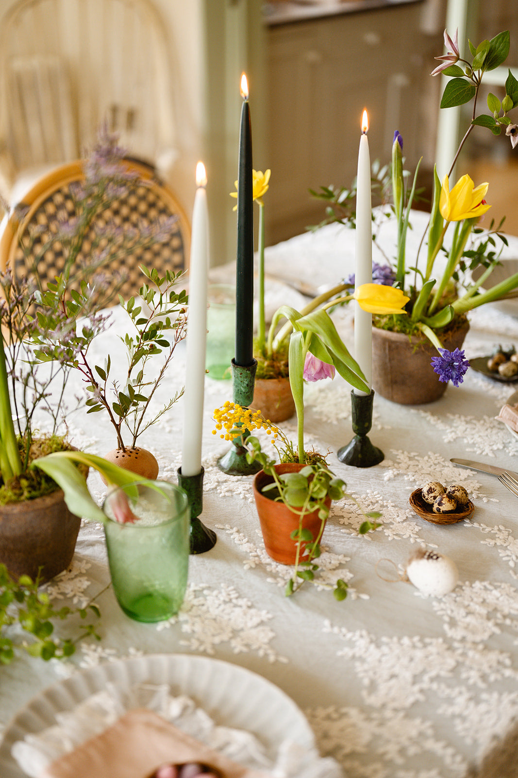 Vintage Terracotta Pots, Set of 3