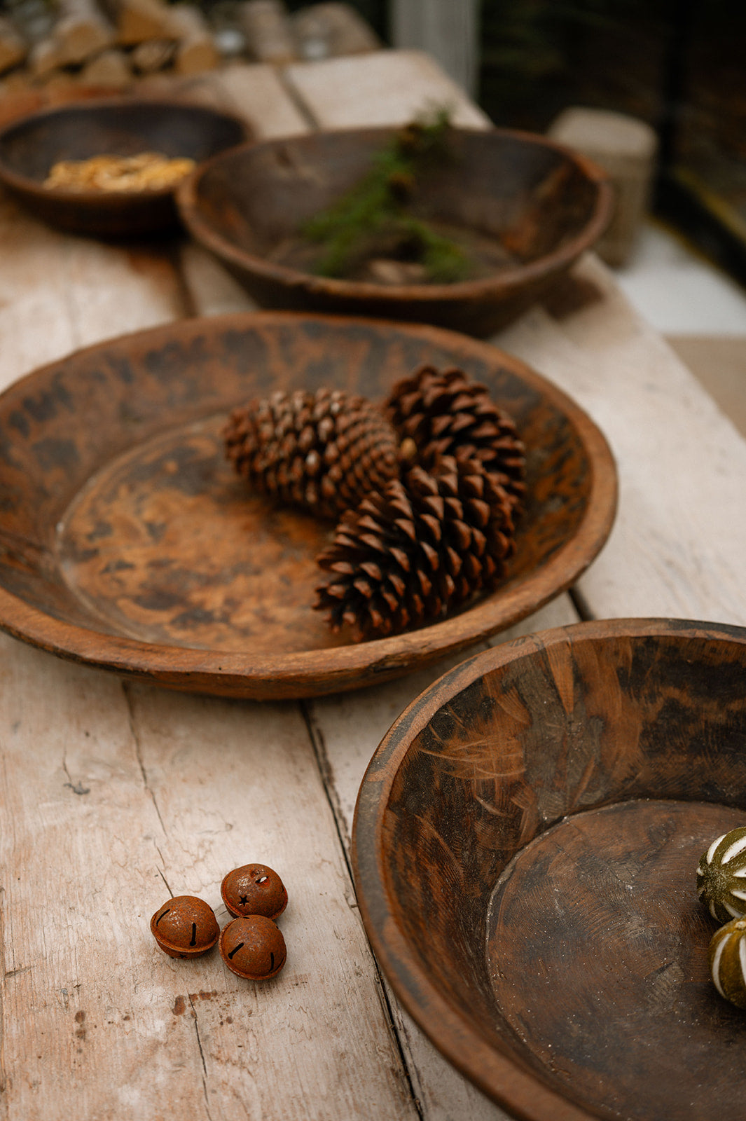 Vintage Wooden Bowls