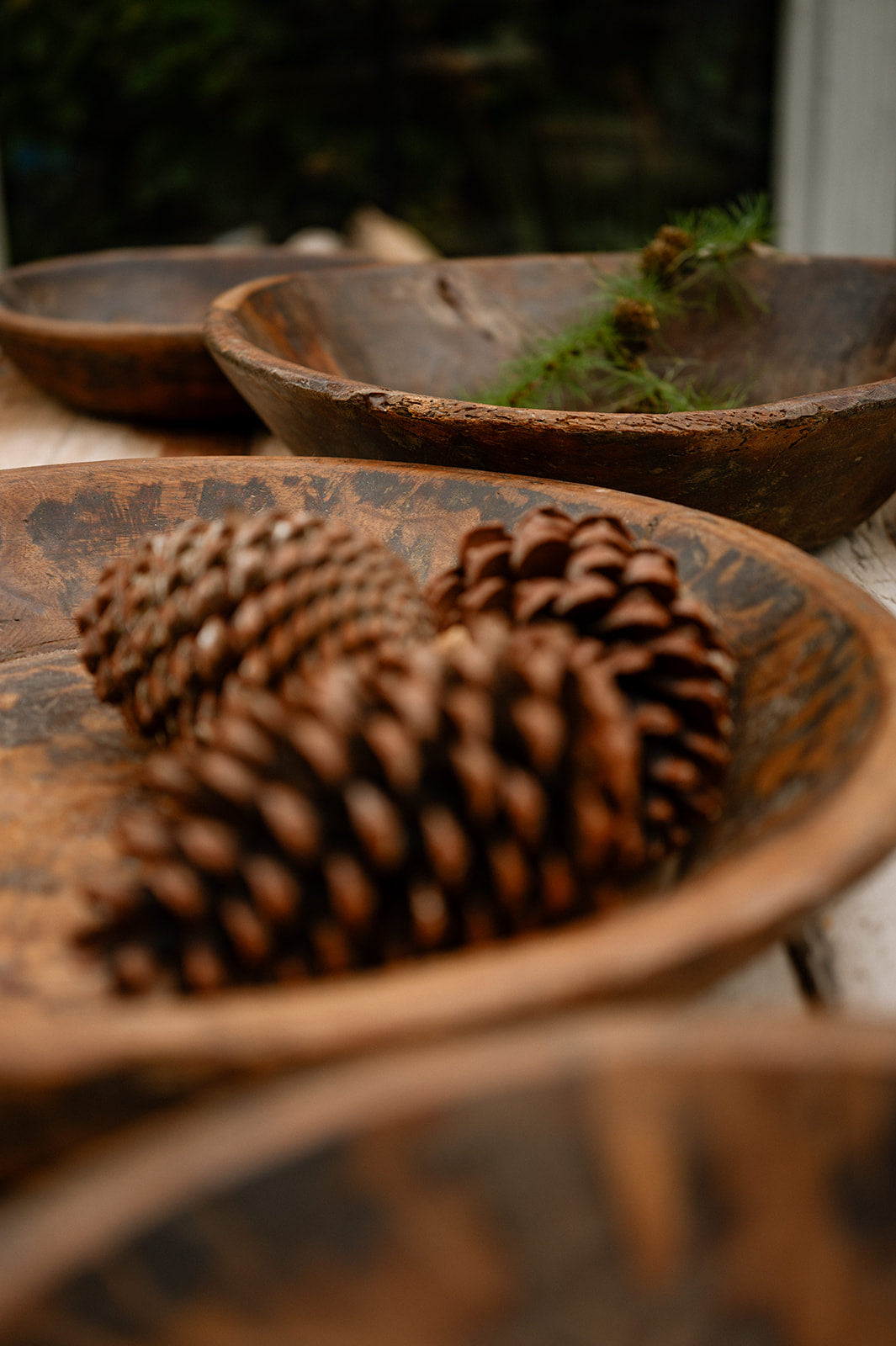 Vintage Wooden Bowls