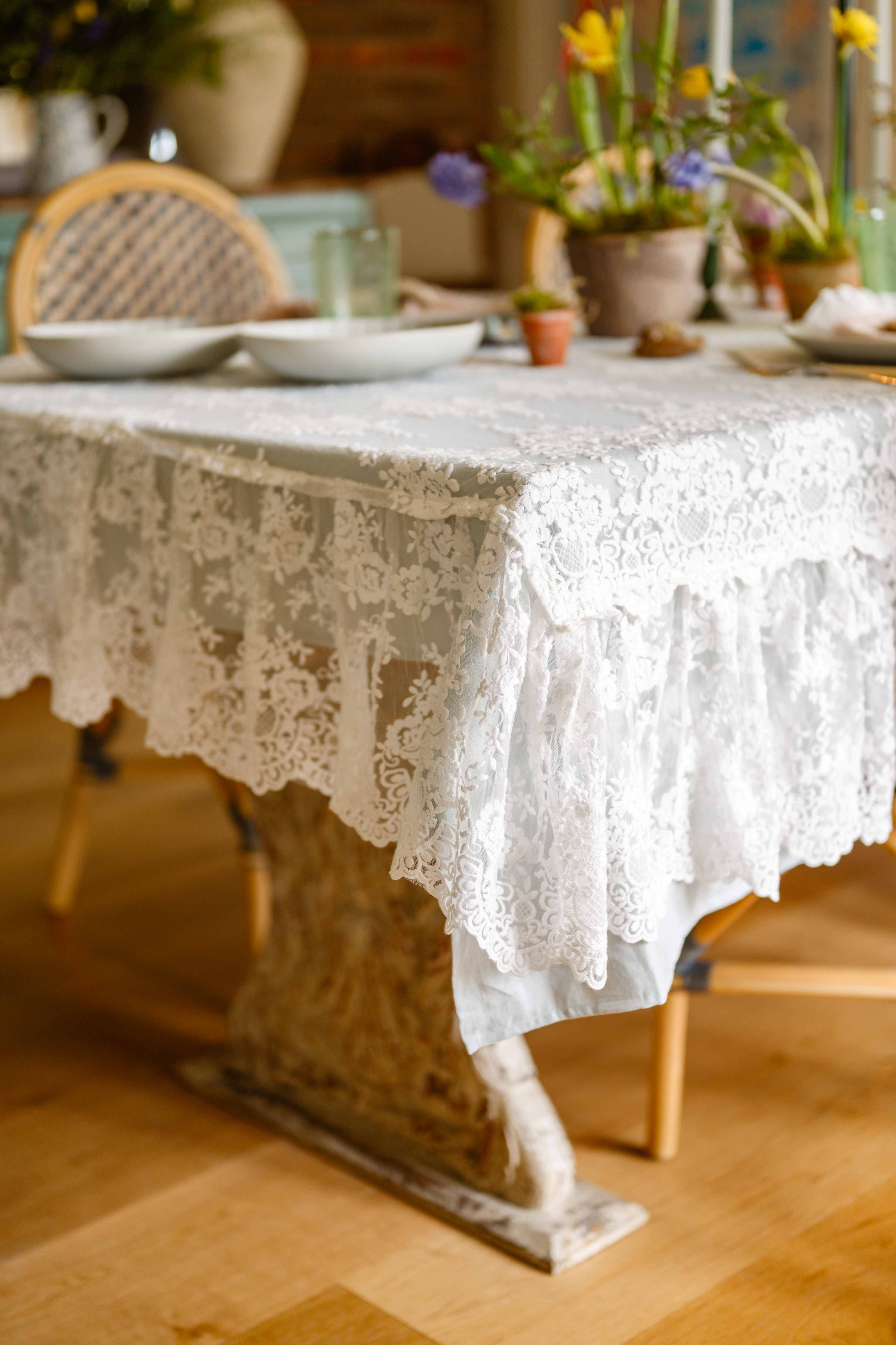 Italian lace tablecloth