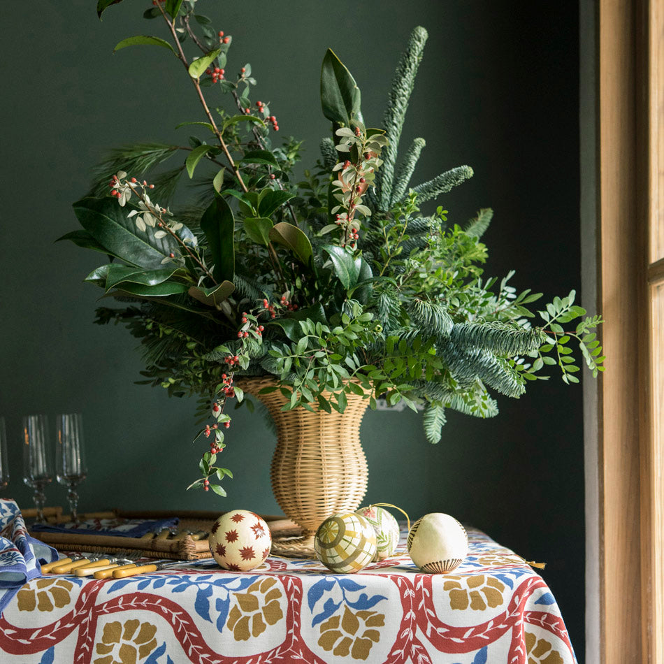 Rattan Urn