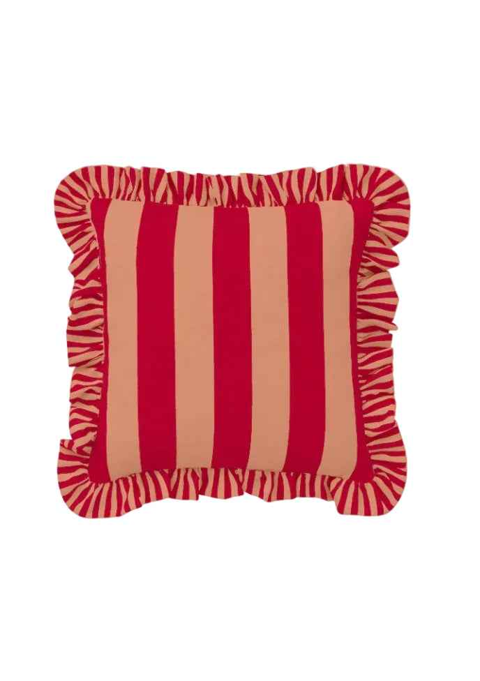 Striped Cocktail Cushion — Amber + Willow