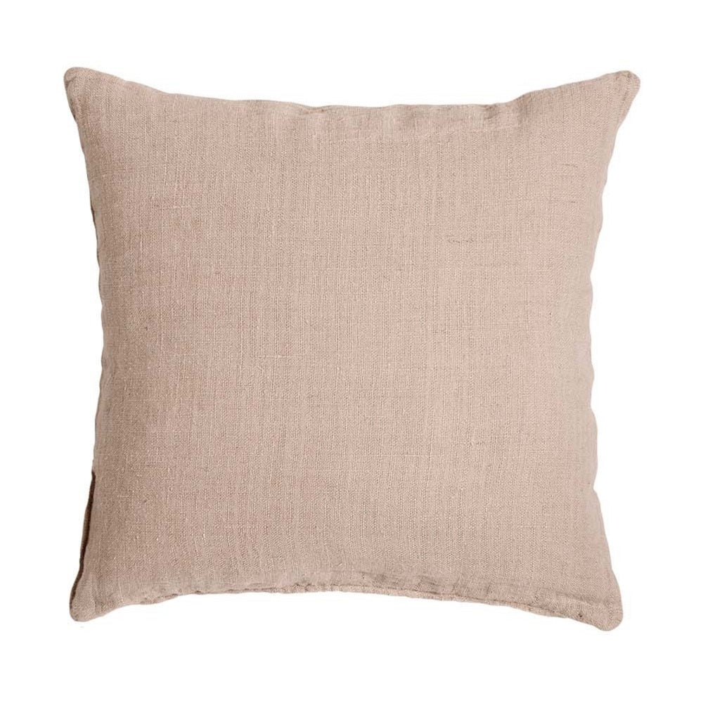 rustic linen cushion, nude pink - Amber + Willow