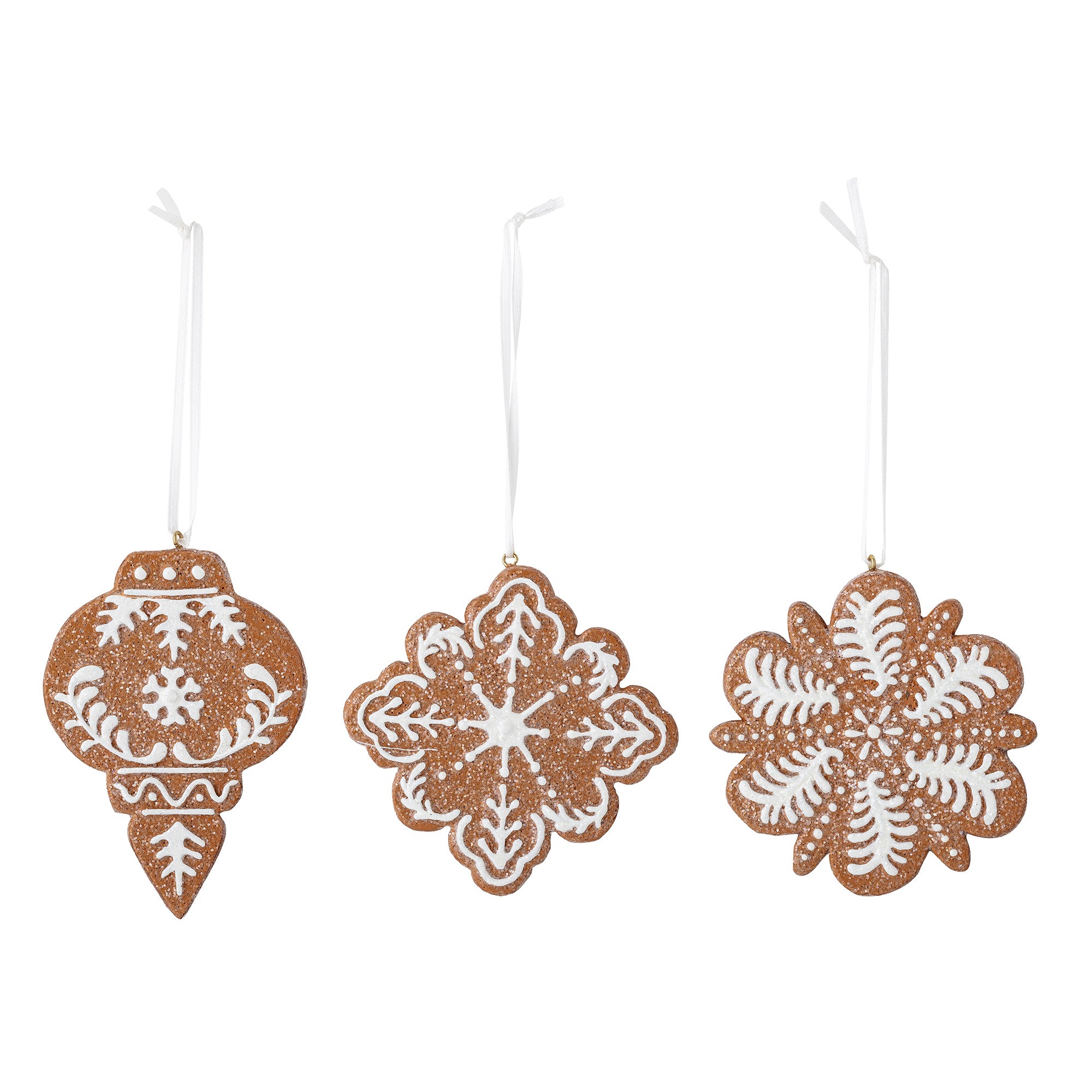 Ginger Bread Cookie Decorations, set of 3