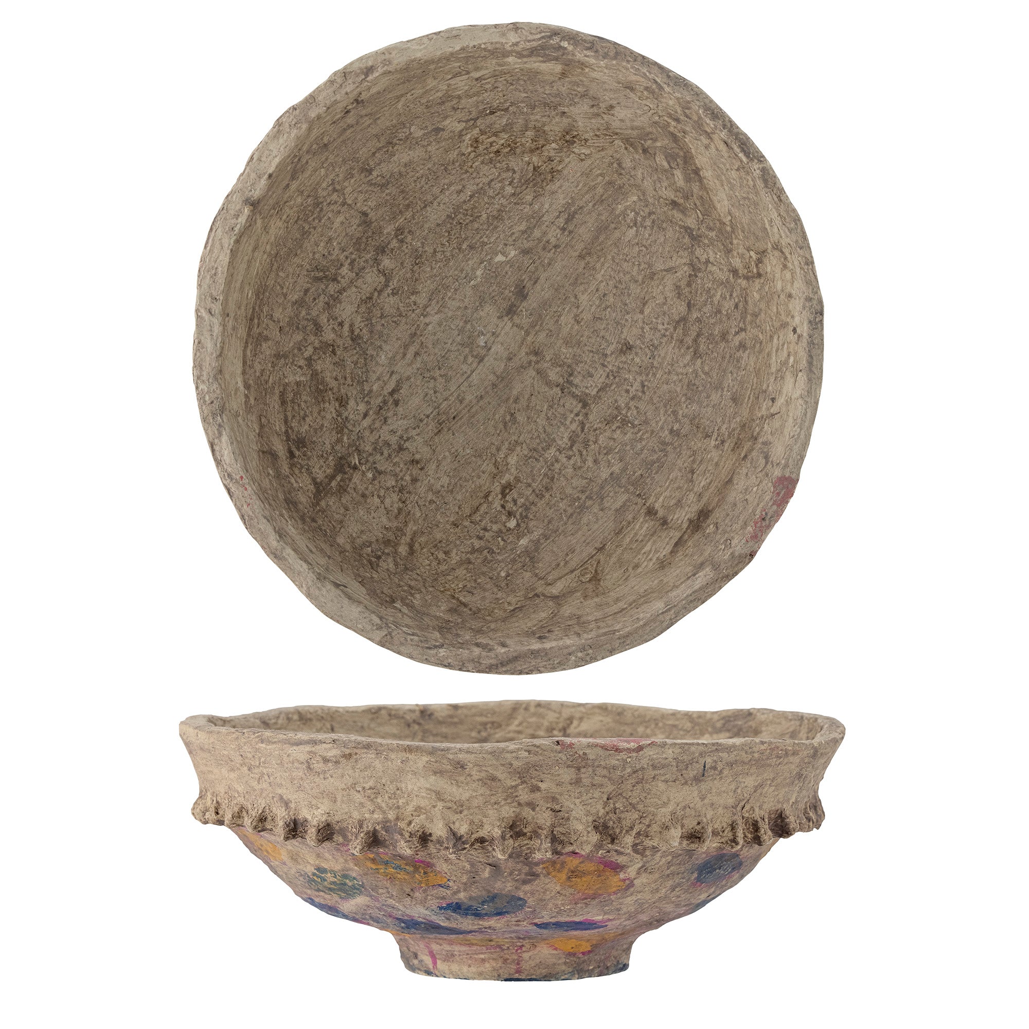 handmade papier-mâché mache bowl