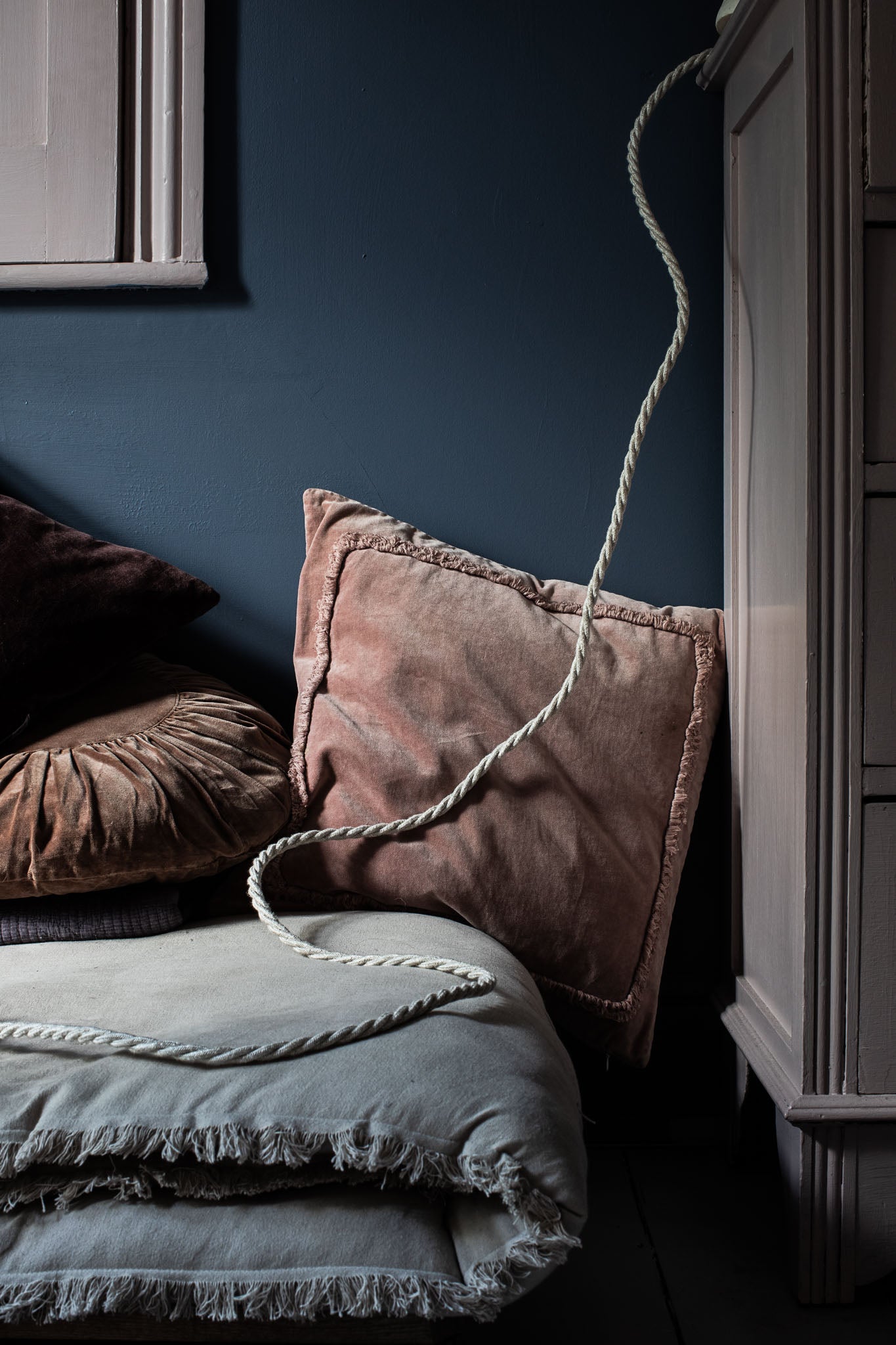 vintage braided extension lead