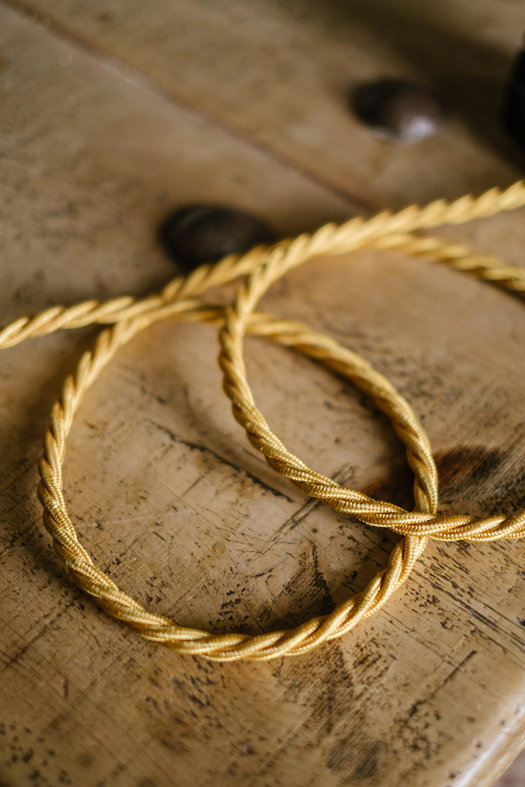 vintage braided extension lead