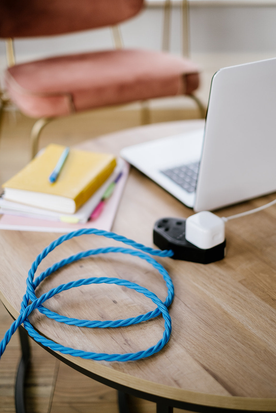 vintage braided extension lead