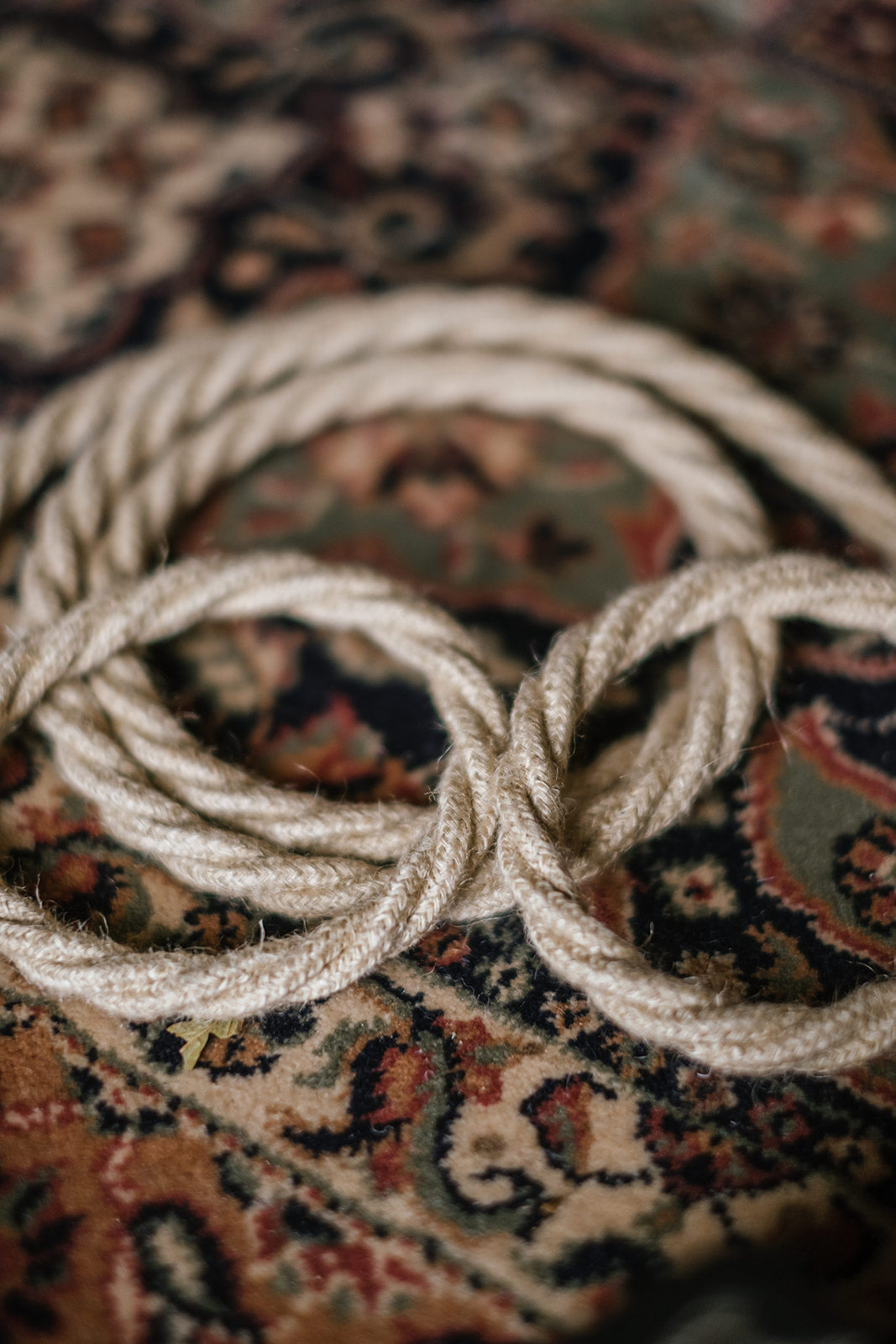 vintage braided extension lead