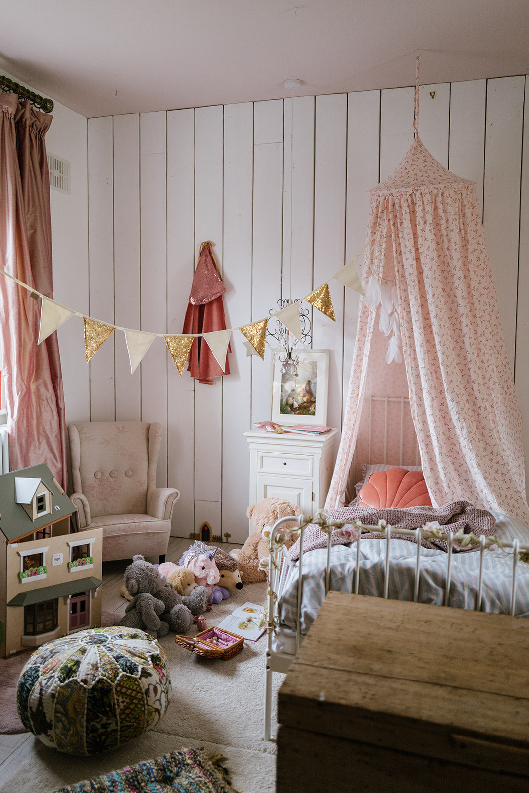 boho floral bed canopy