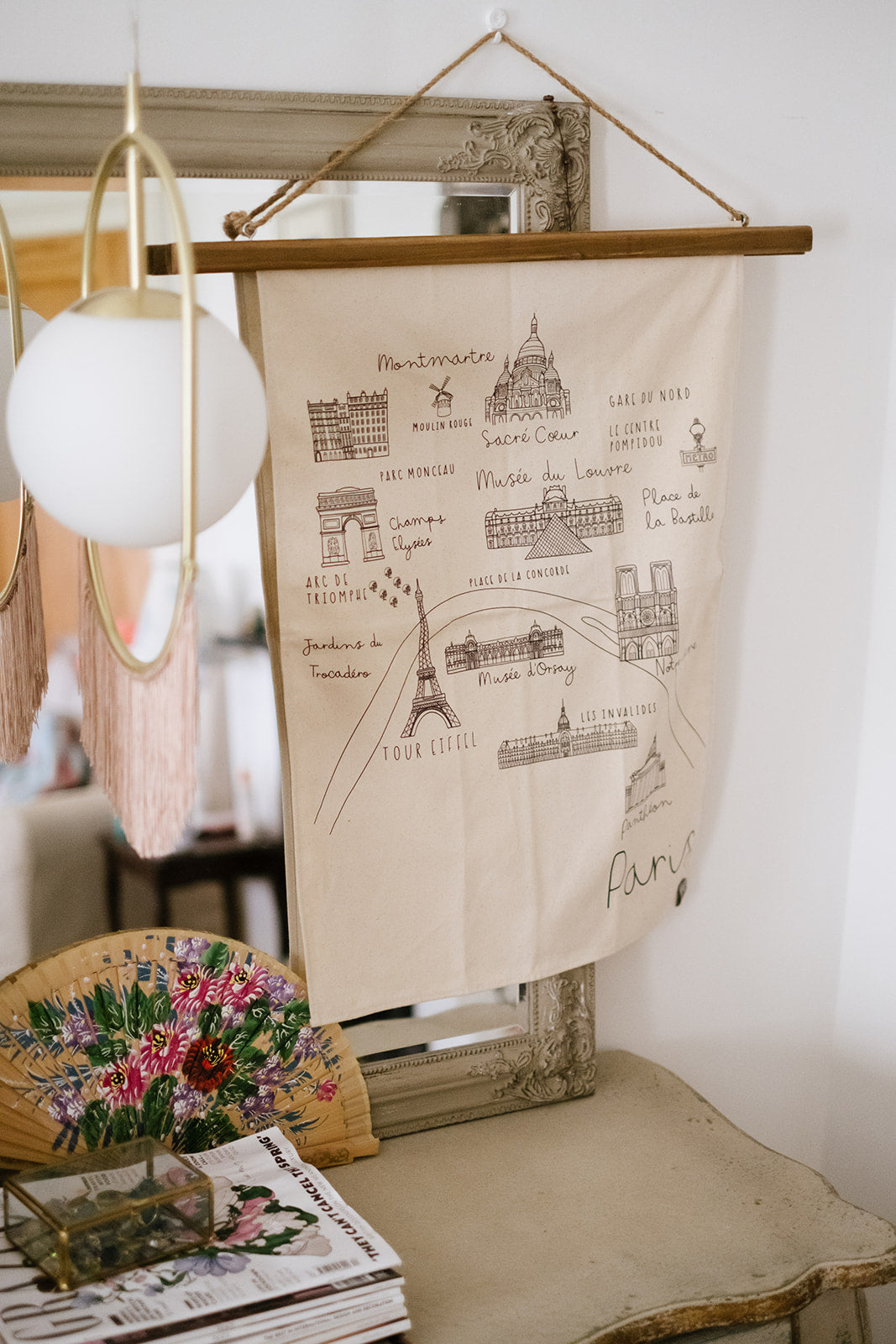 Paris Canvas Wall Hanging