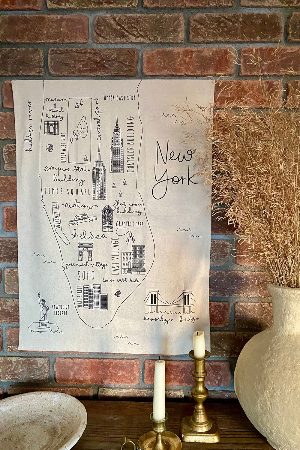 new york wall hanging