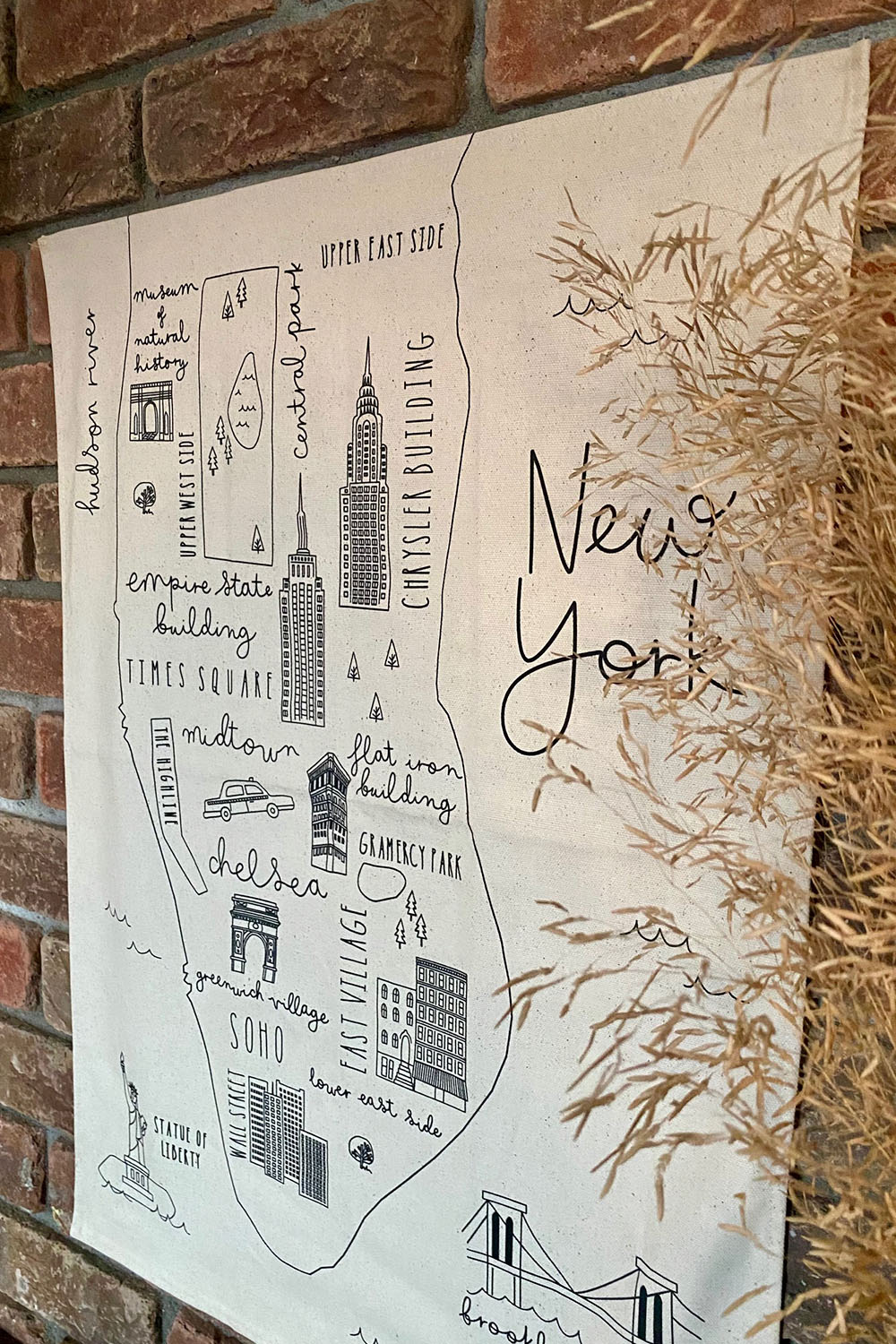 new york wall hanging