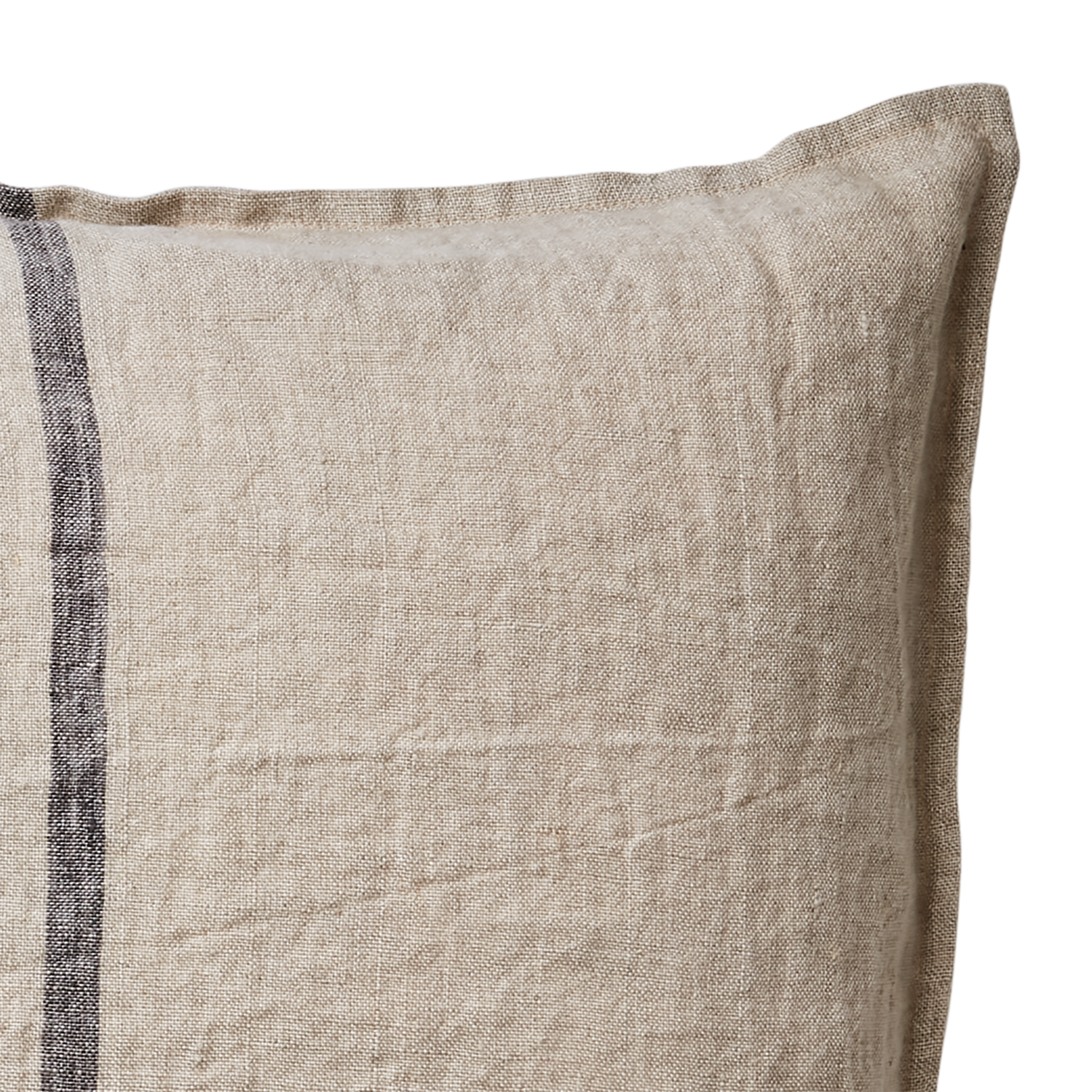 Natural Linen Stripe Cushion Cover