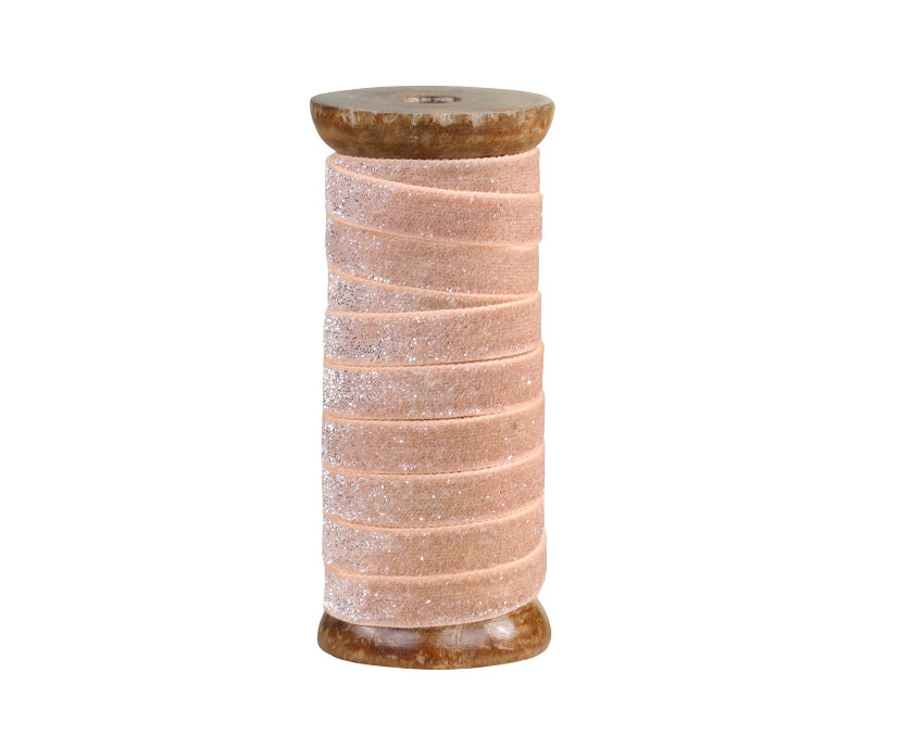 Glitter ribbon on spool