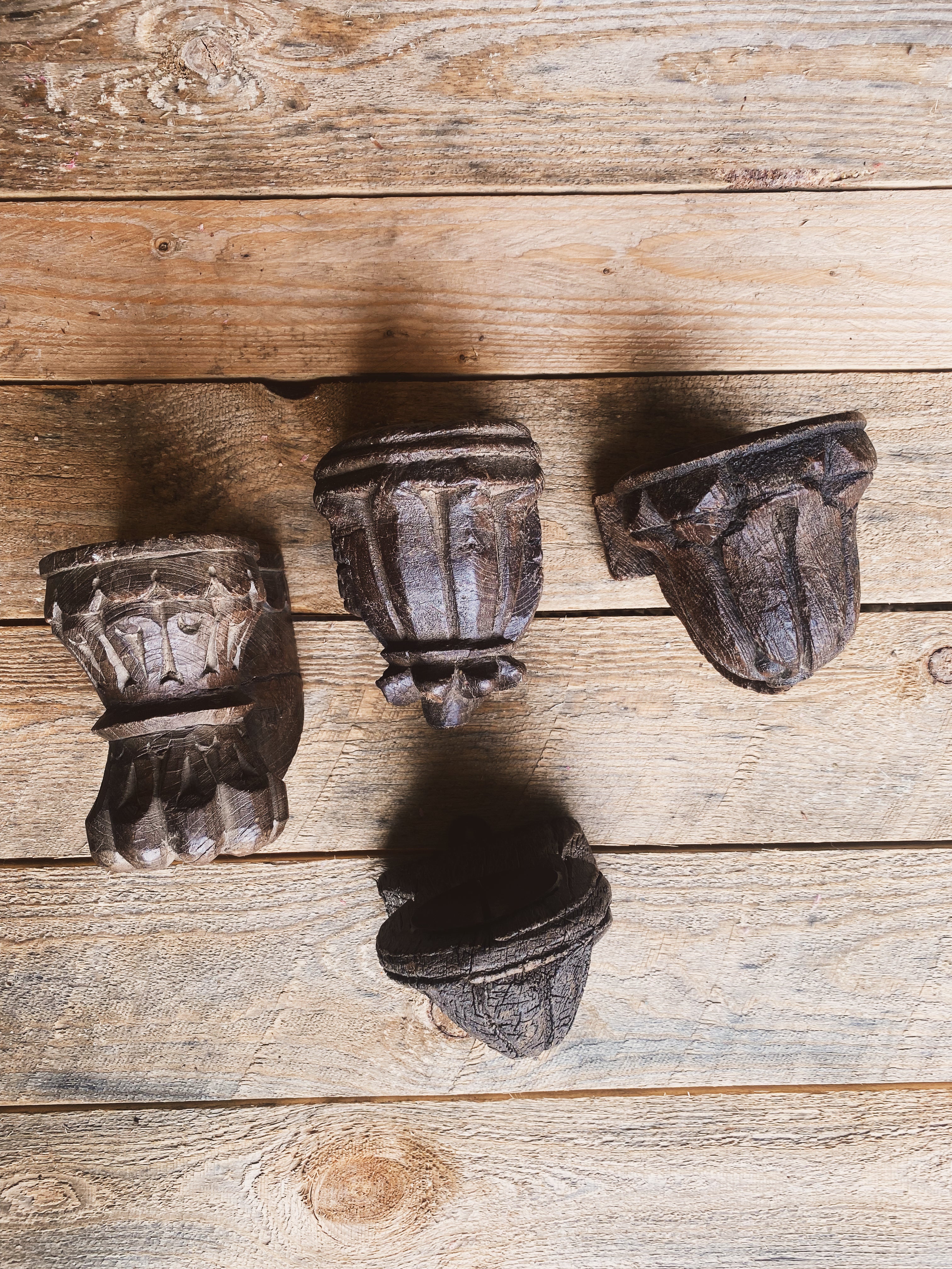 reclaimed wood wall-mounted candle holder