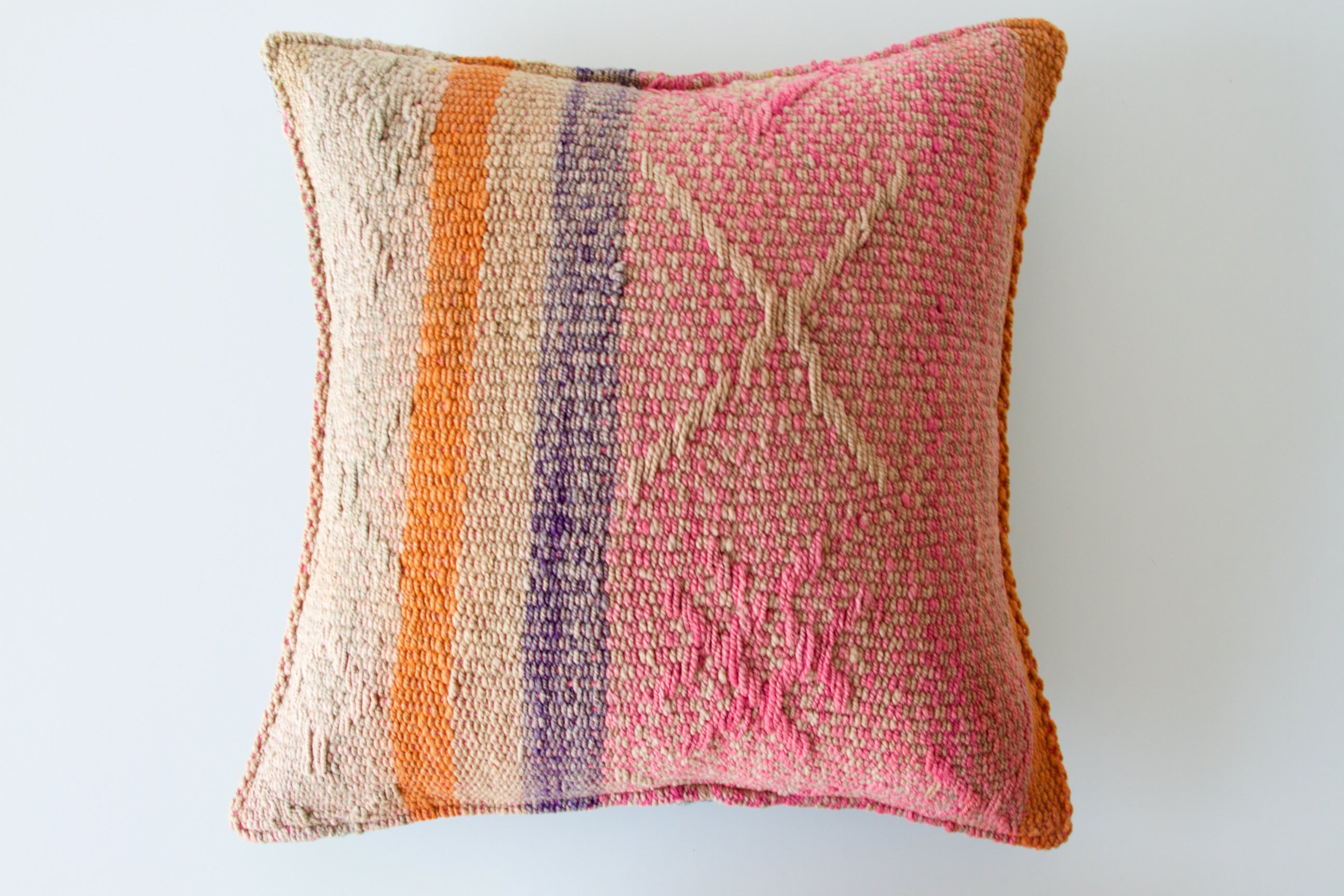 Vintage Peruvian frazada cushion - Amber + Willow