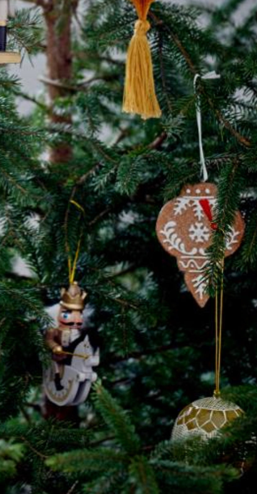 Ginger Bread Cookie Decorations, set of 3