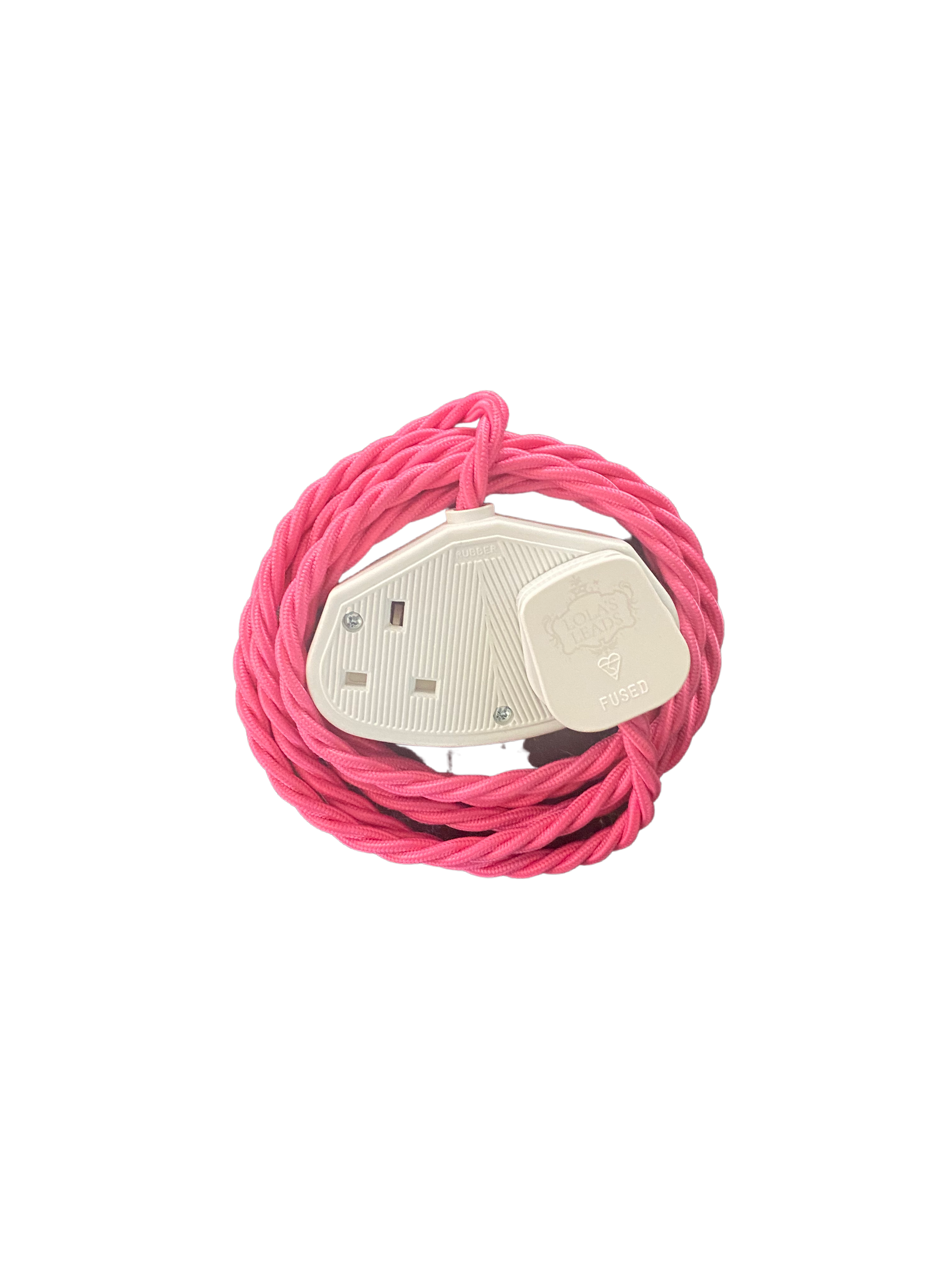 vintage braided extension lead