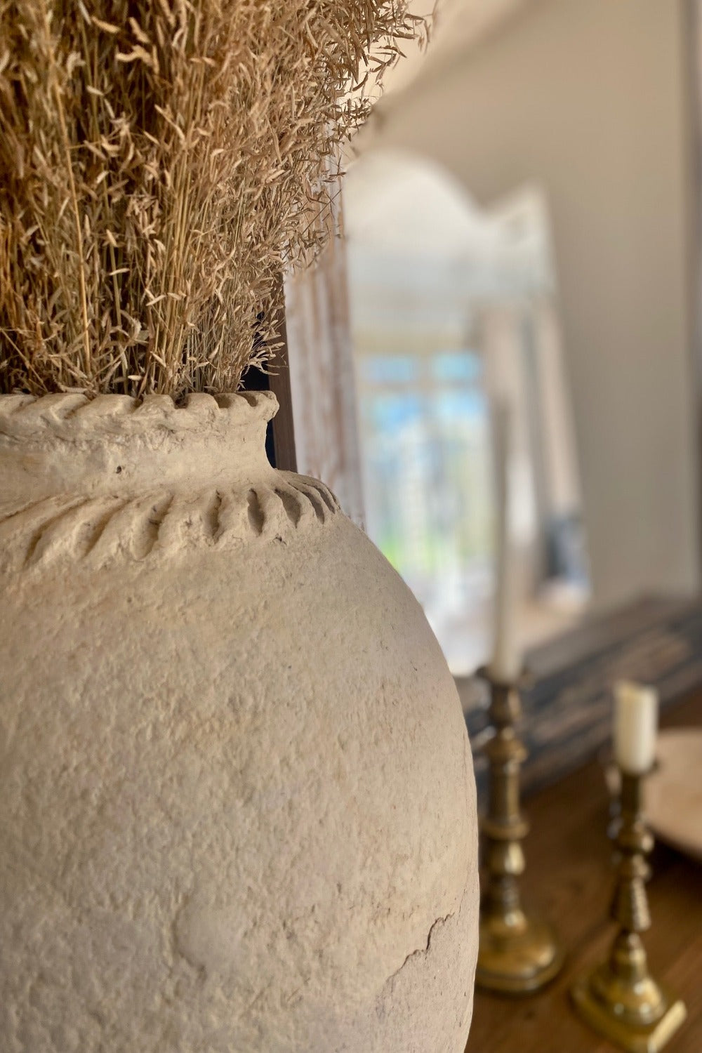 Large papier-mache vessel