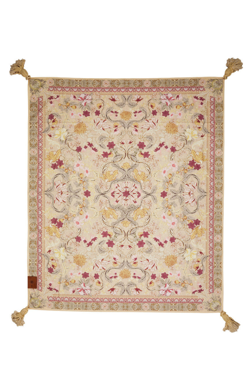 Wandering Folk picnic blanket, pastel flowers