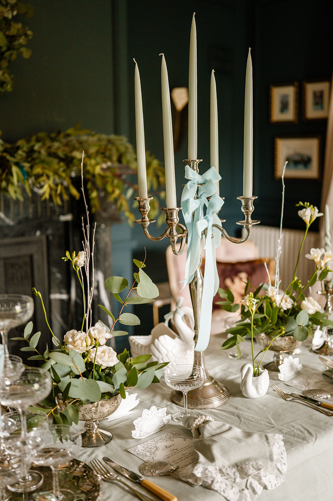 Introducing The Swan Lake Tablescape Collection - Amber + Willow