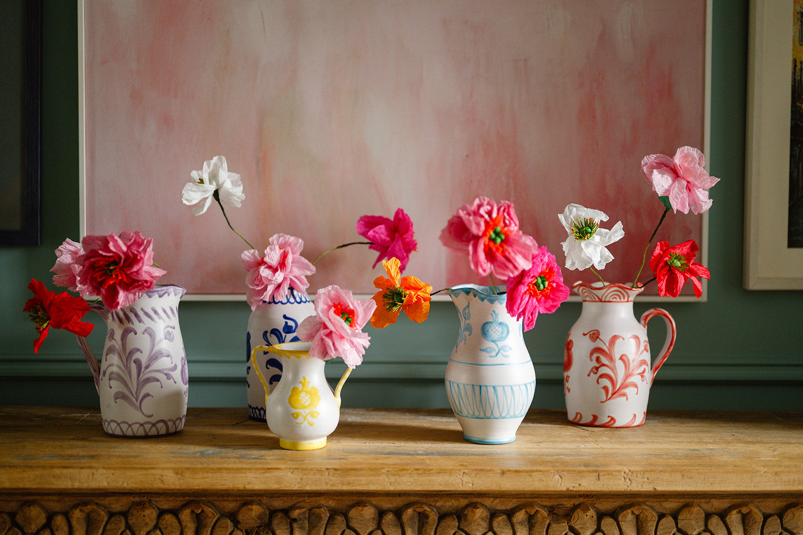 handmade Spanish vases from Amber and Willow
