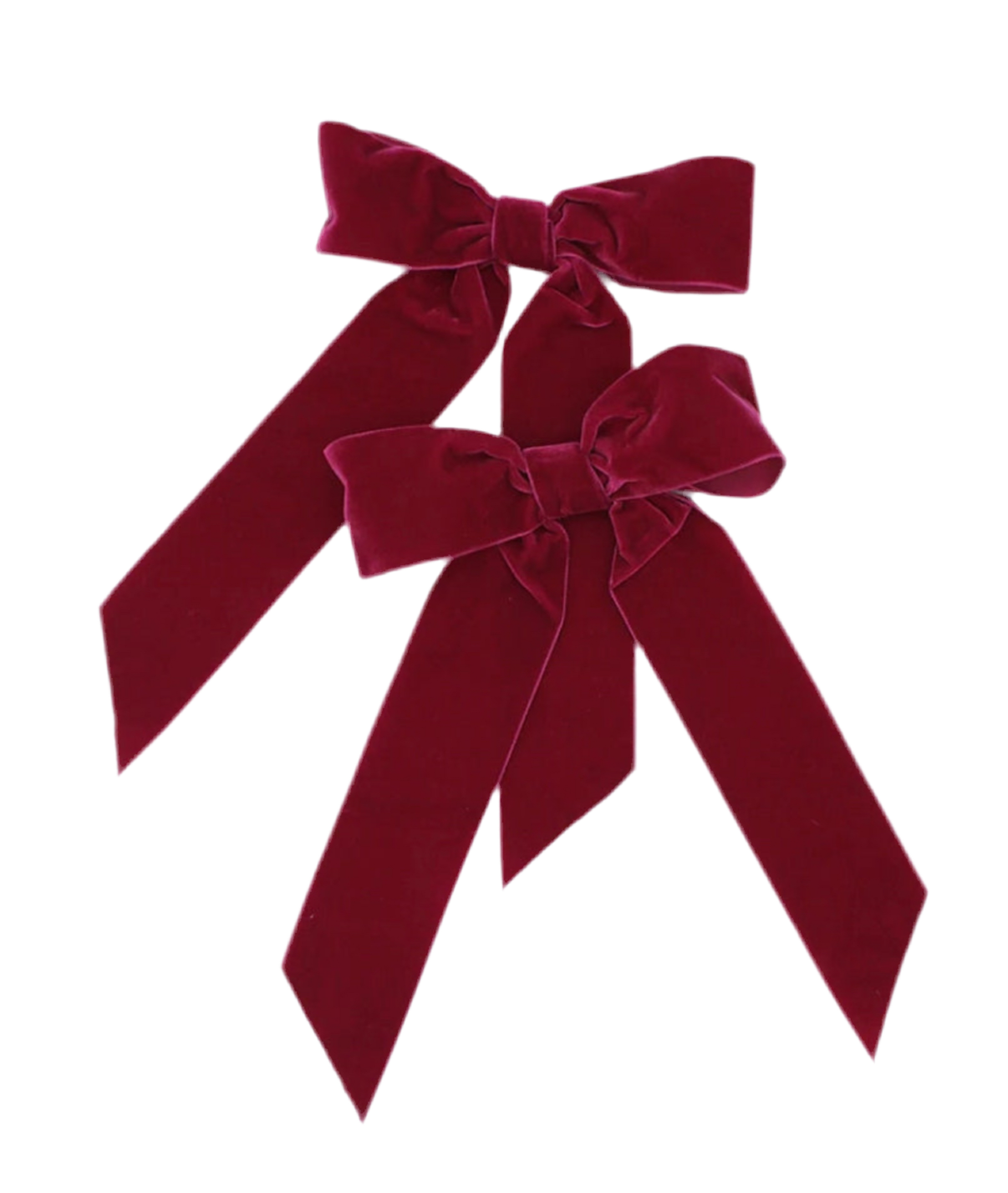 Luxury velvet napkin bows, set of 4